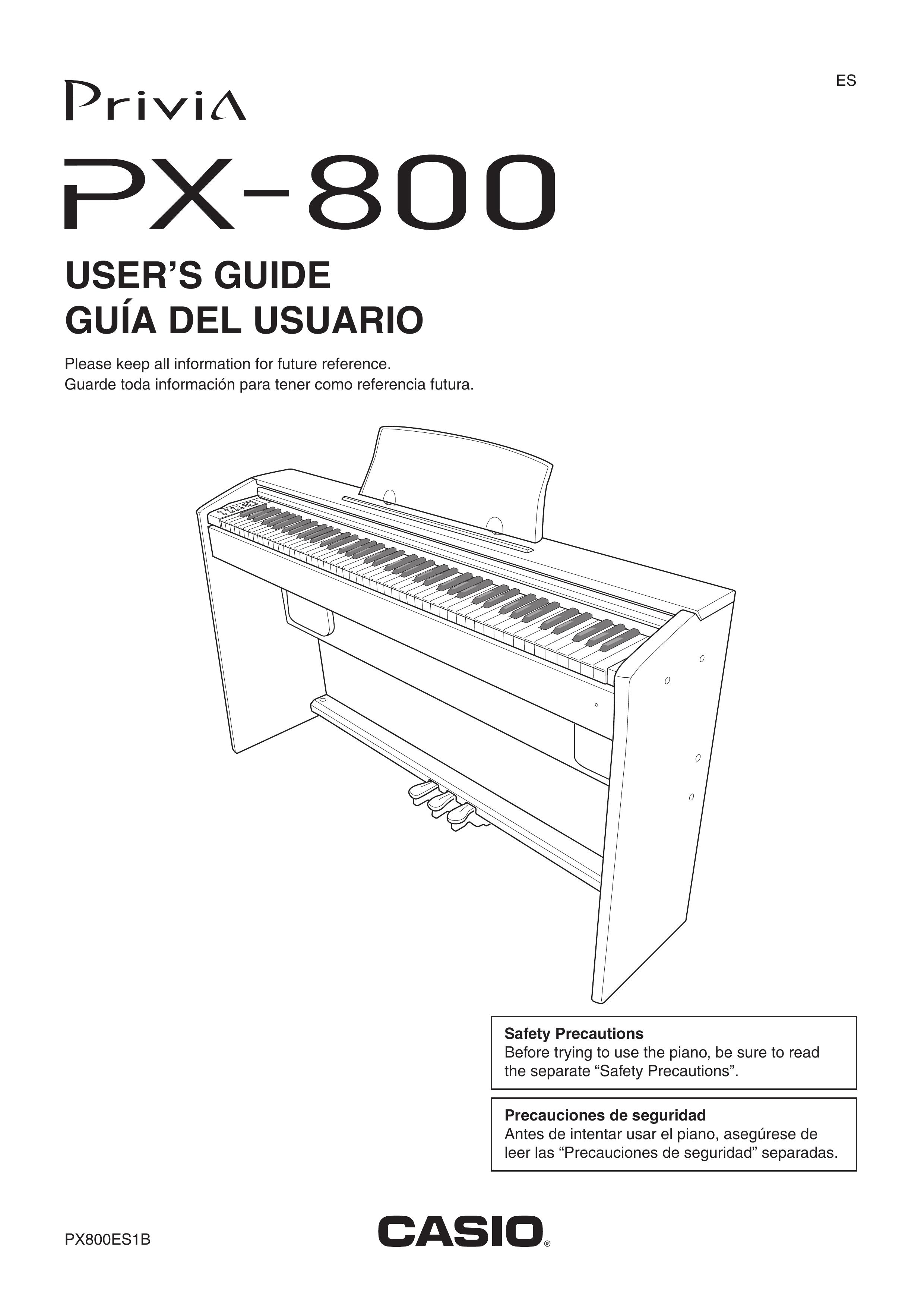 Casio PX-800 Musical Instrument User Manual