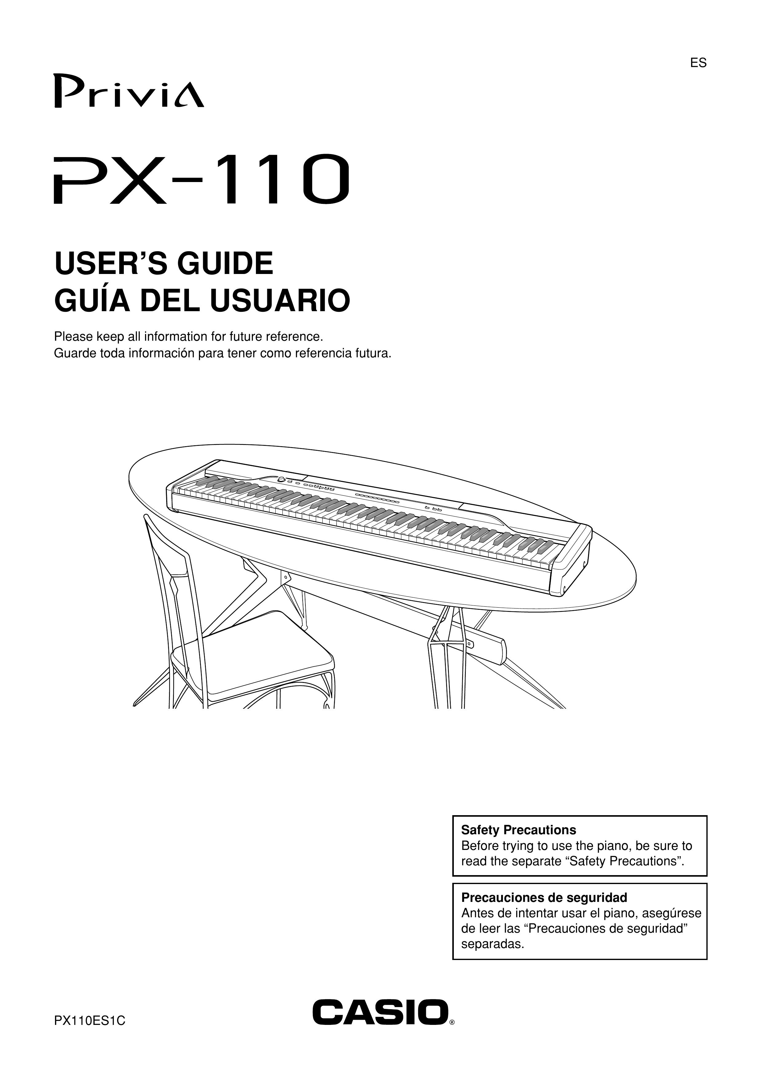 Casio PX110 Musical Instrument User Manual