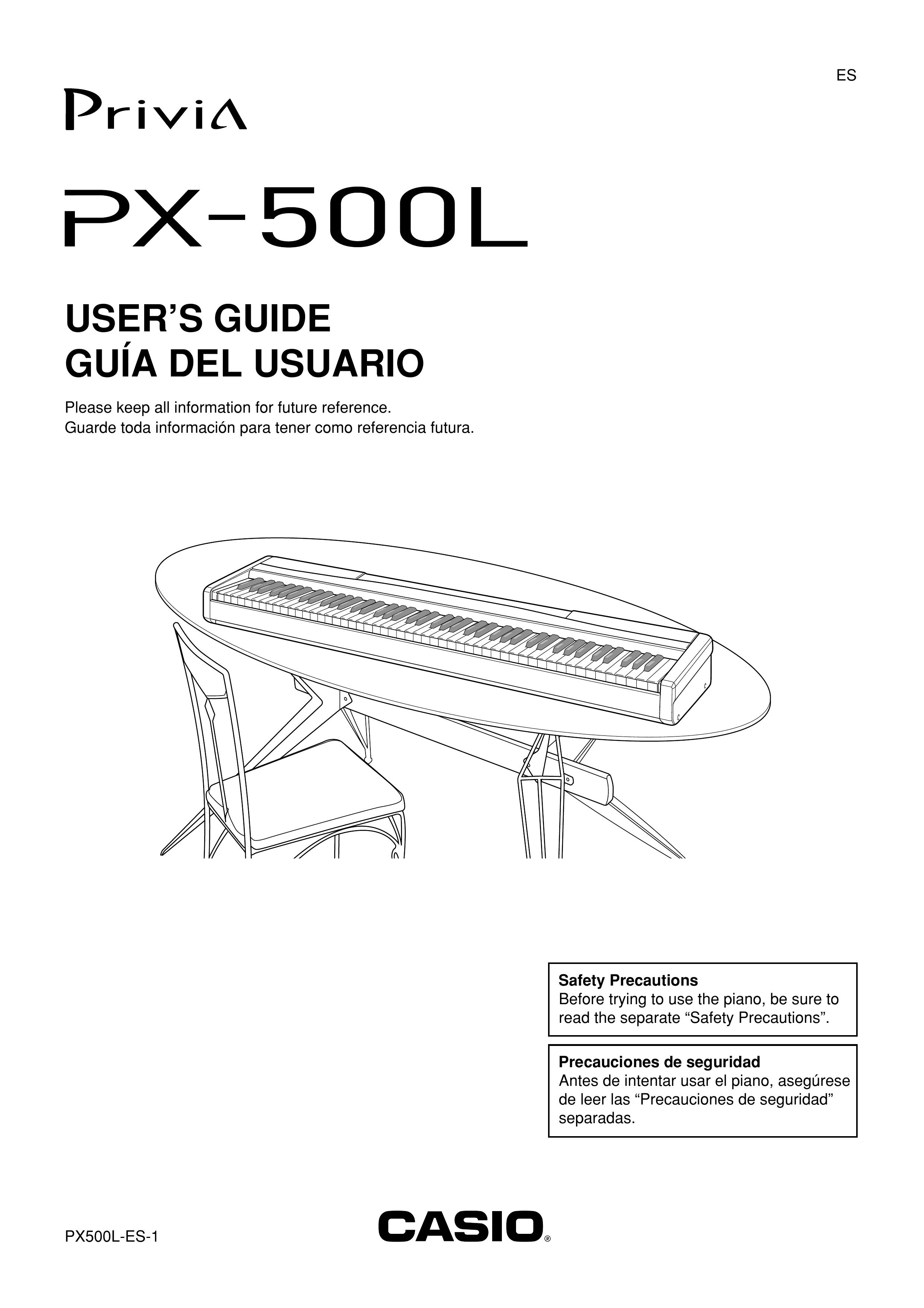 Casio PX500L Musical Instrument User Manual