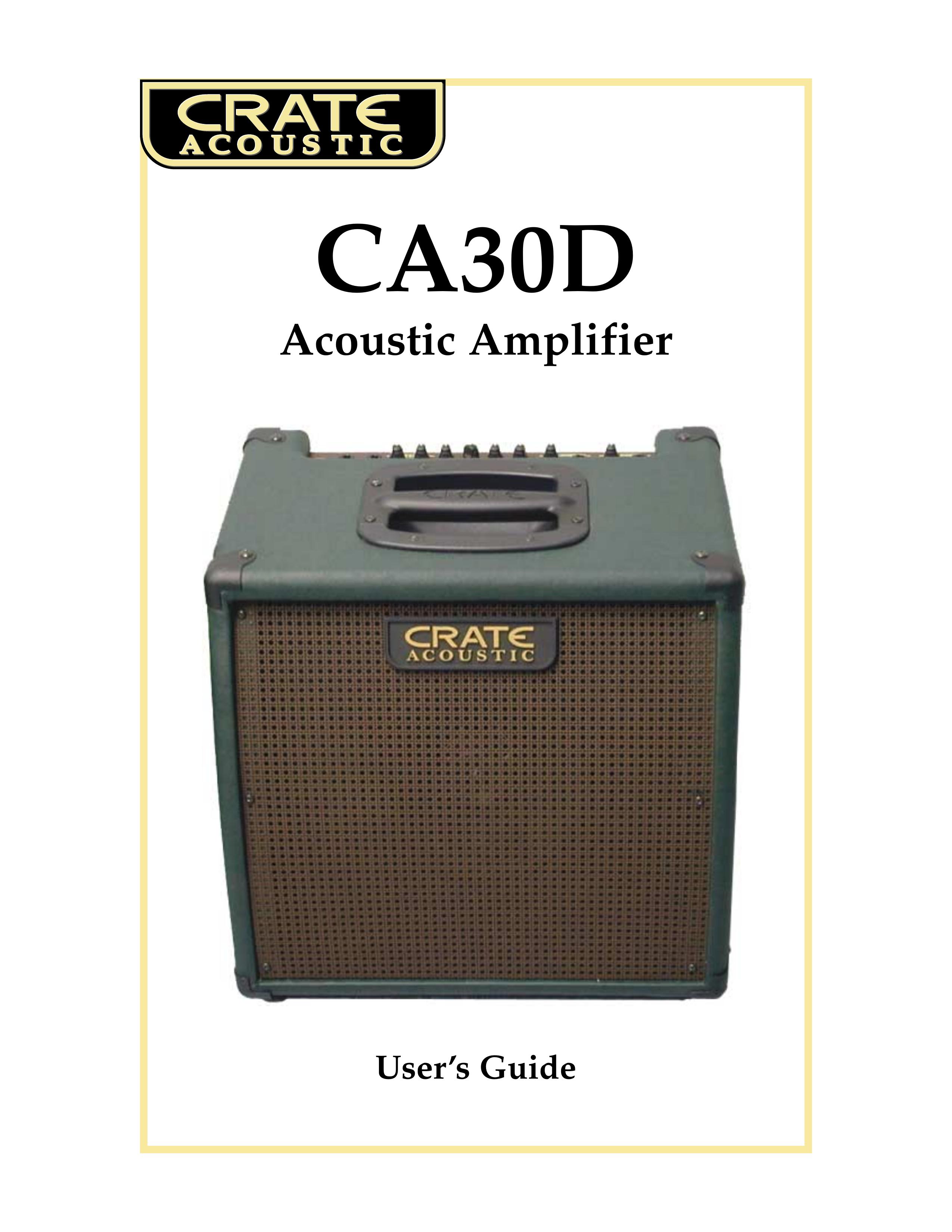 Crate Amplifiers CA30 DG Musical Instrument User Manual
