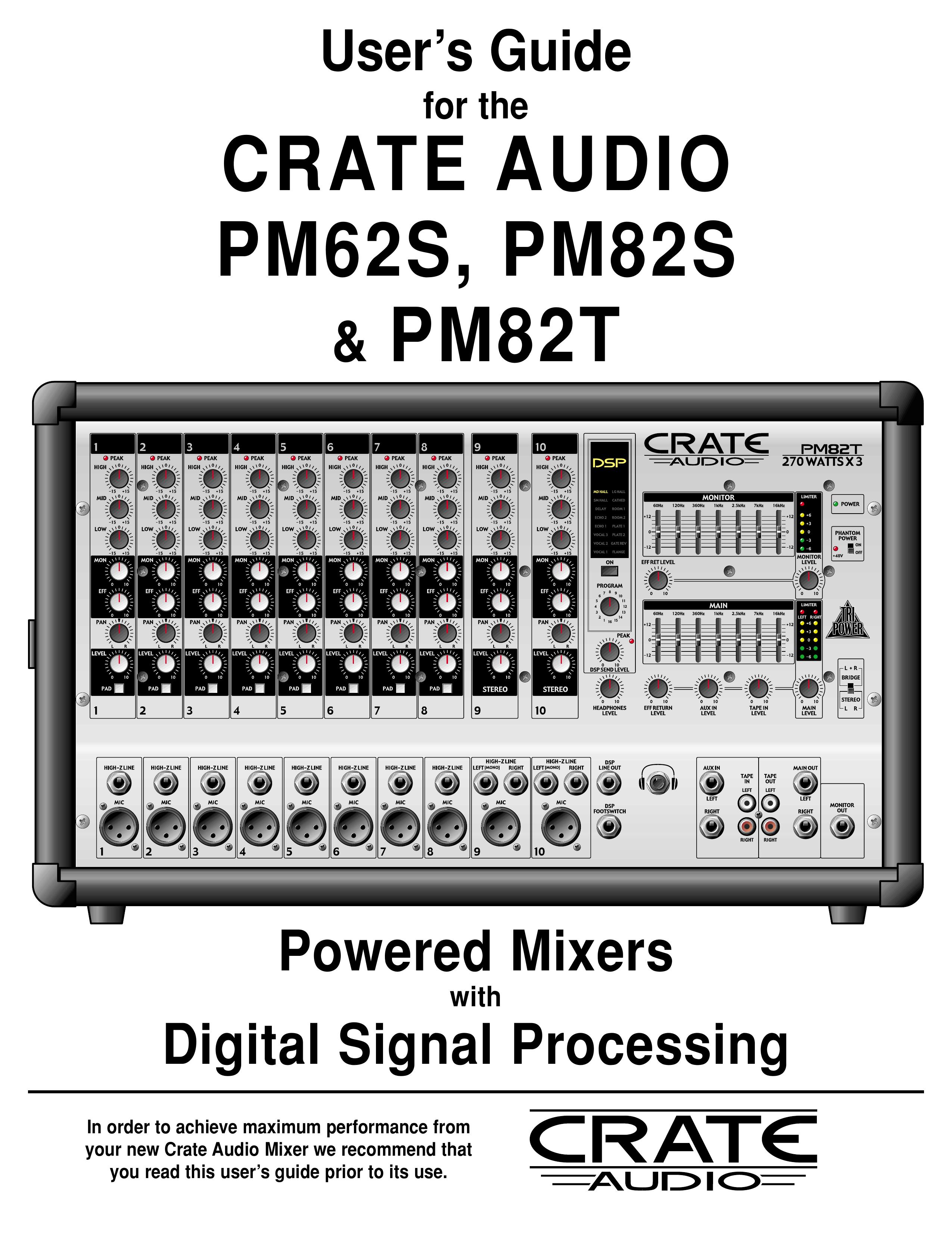 Crate Amplifiers PM62S Musical Instrument User Manual
