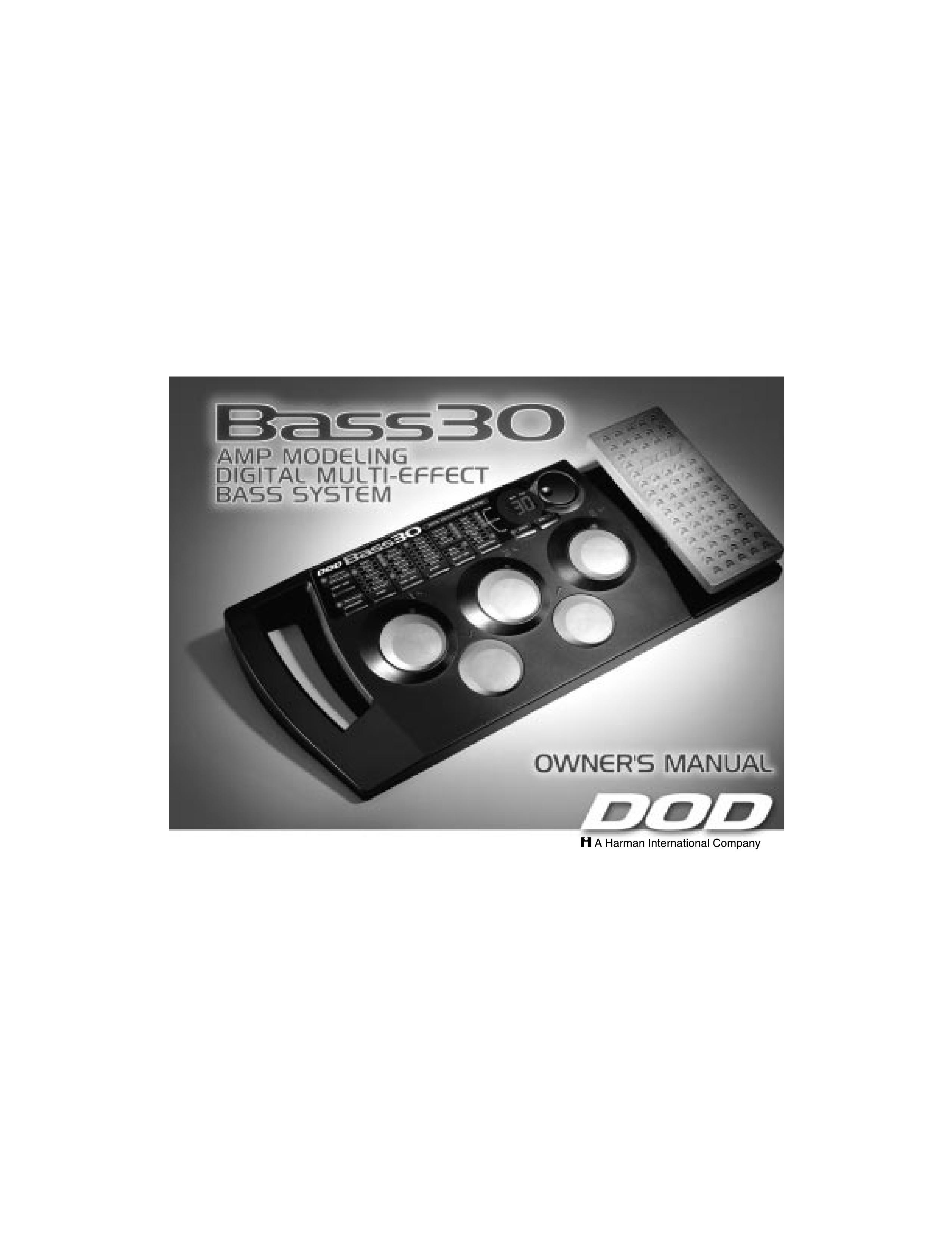 DOD Bass30 Musical Instrument User Manual