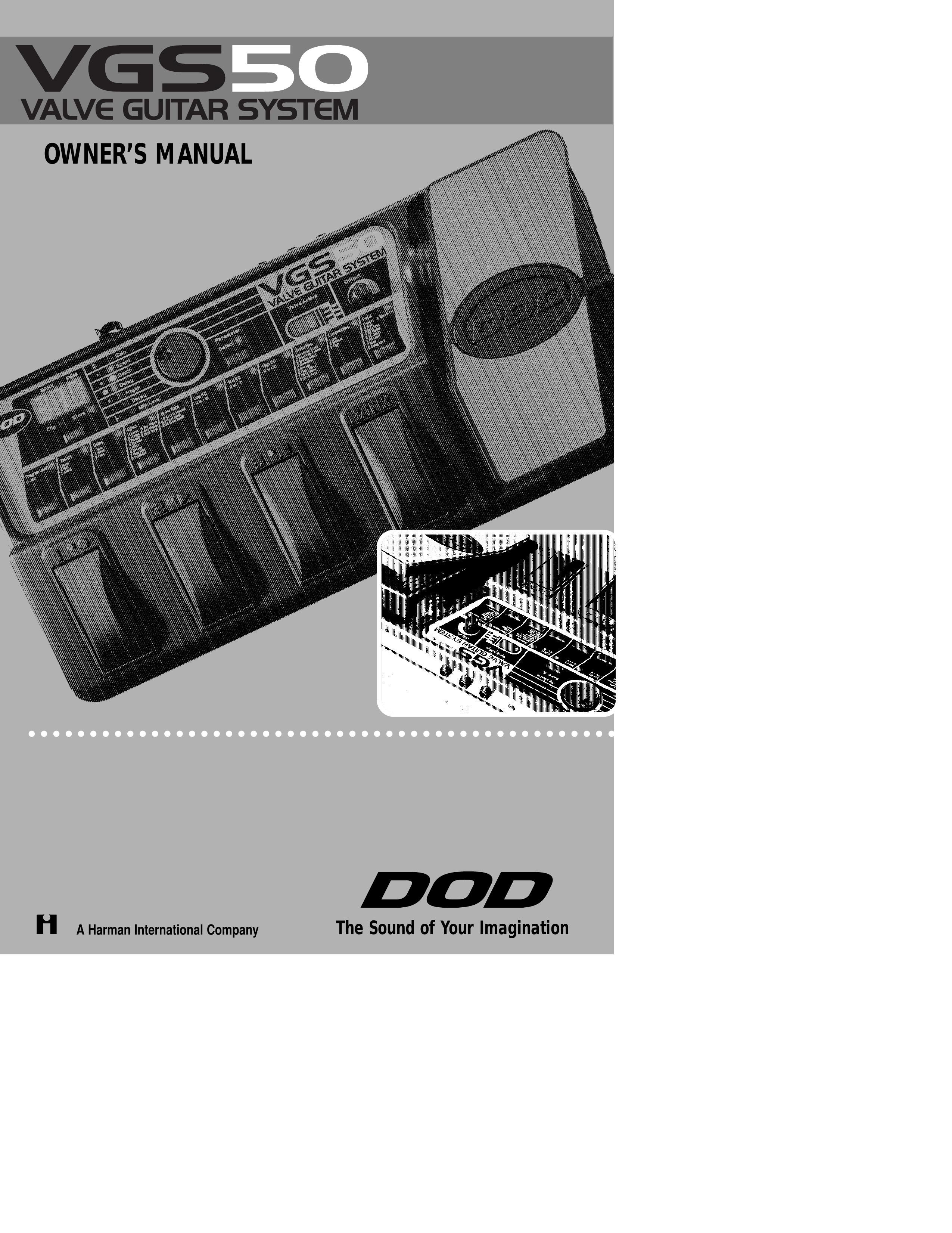 DOD VGS50 Musical Instrument User Manual