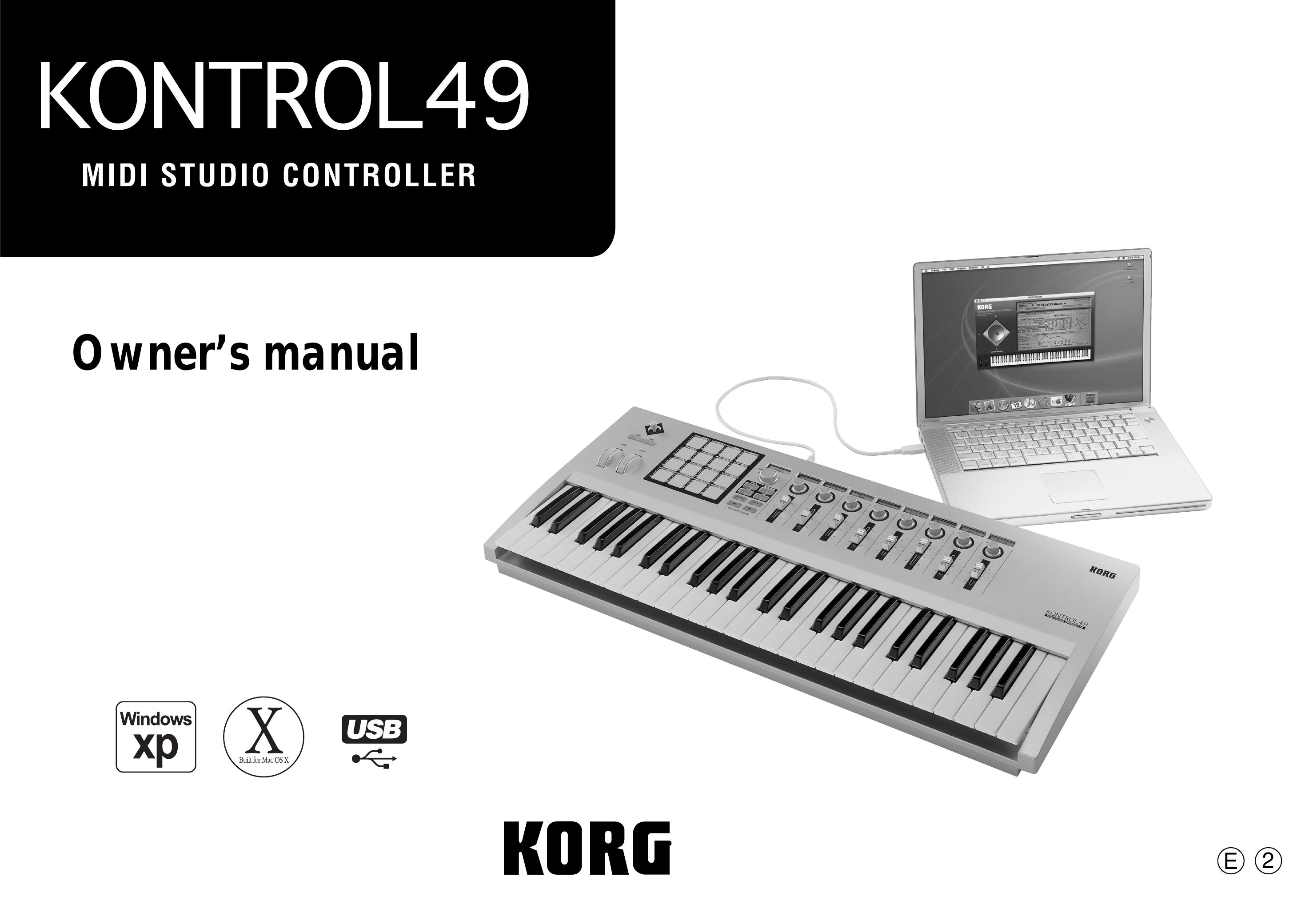 Korg KONTROL49 Musical Instrument User Manual