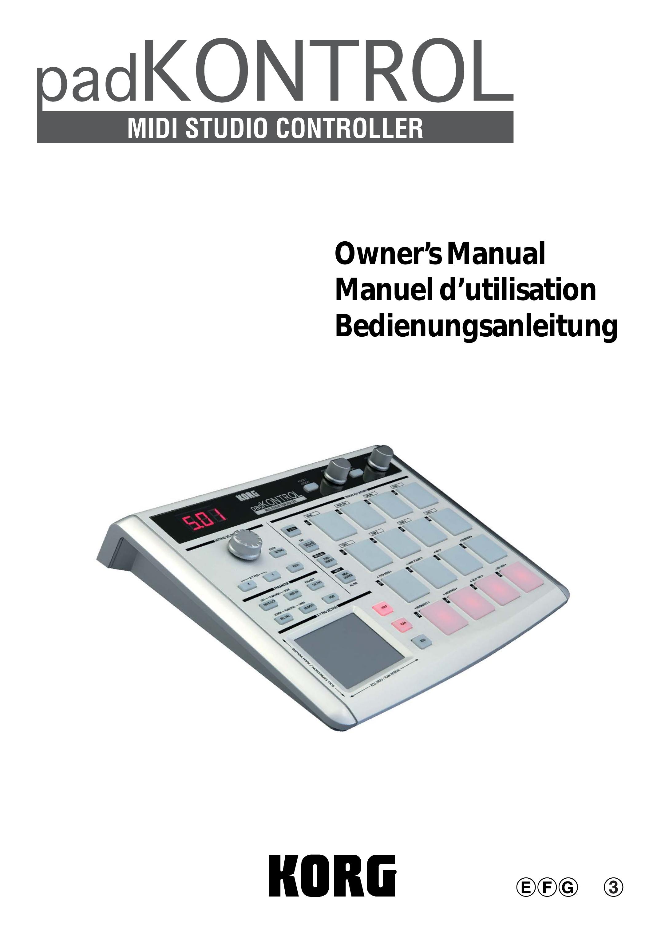 Korg KPC-1 EFG Musical Instrument User Manual