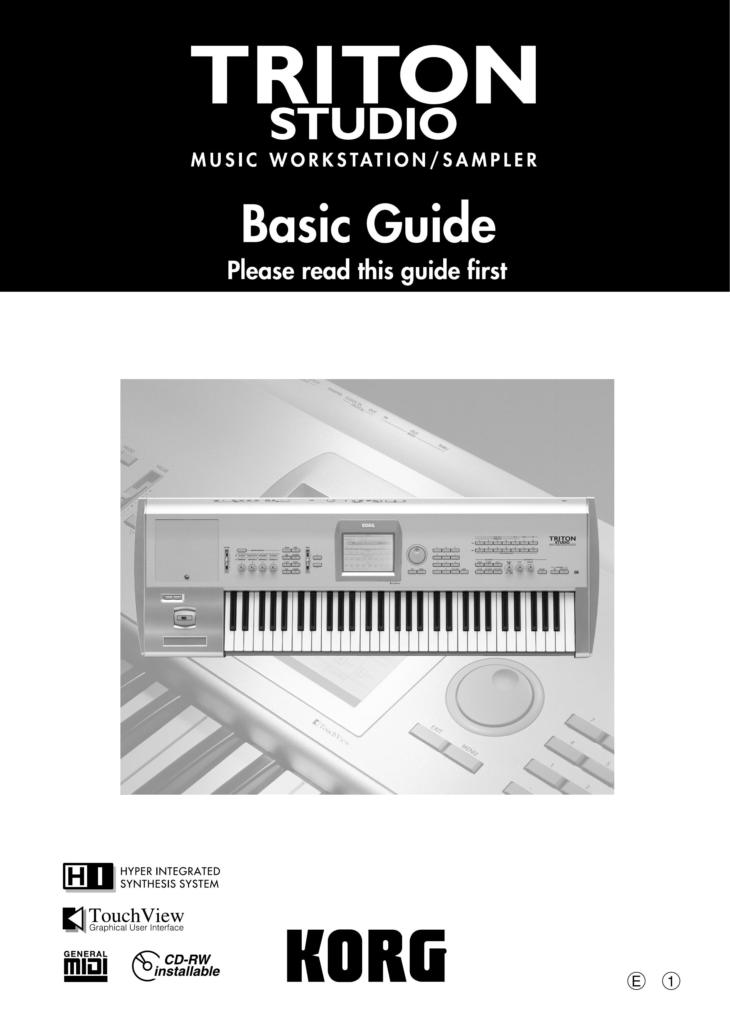 Korg sampler Musical Instrument User Manual