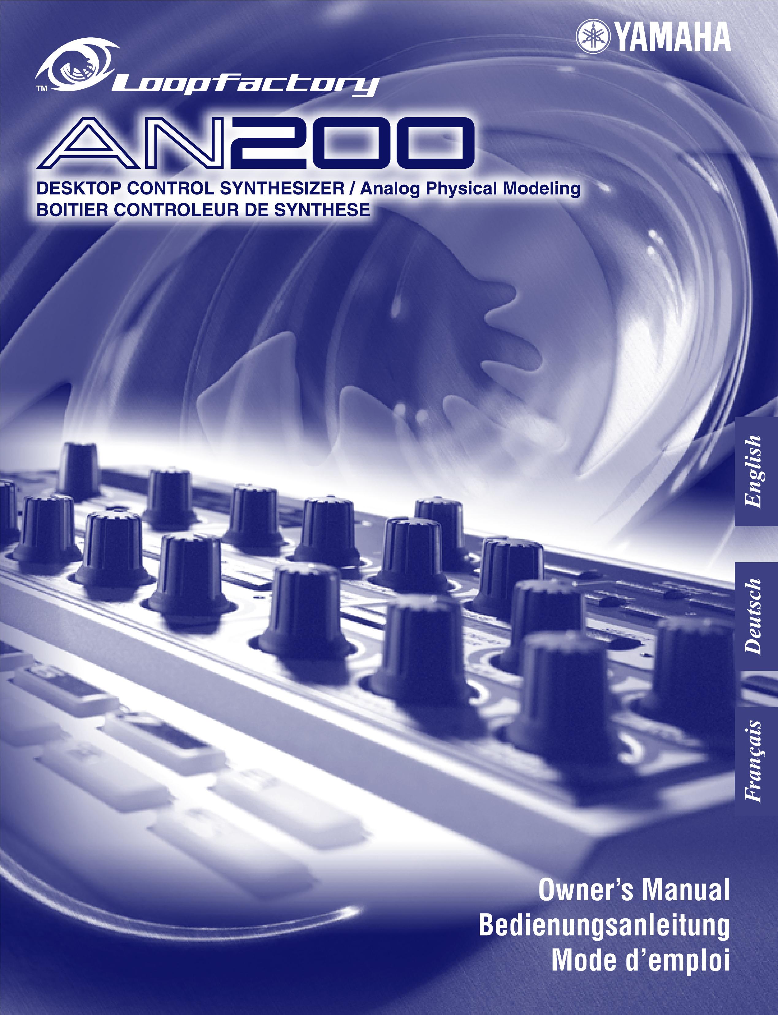 Yamaha AN200 Musical Instrument User Manual