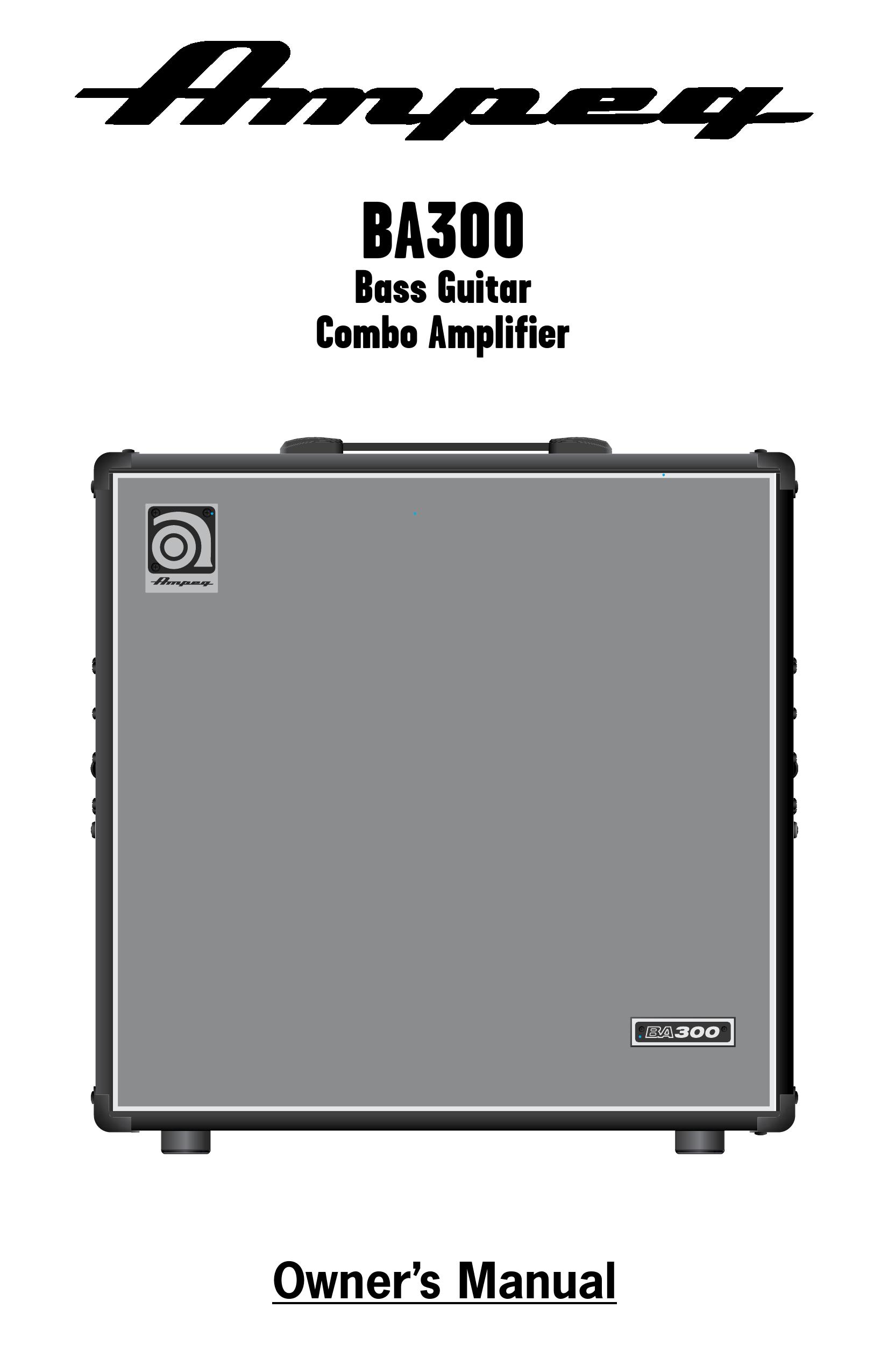 Ampeg BA300 Musical Instrument Amplifier User Manual