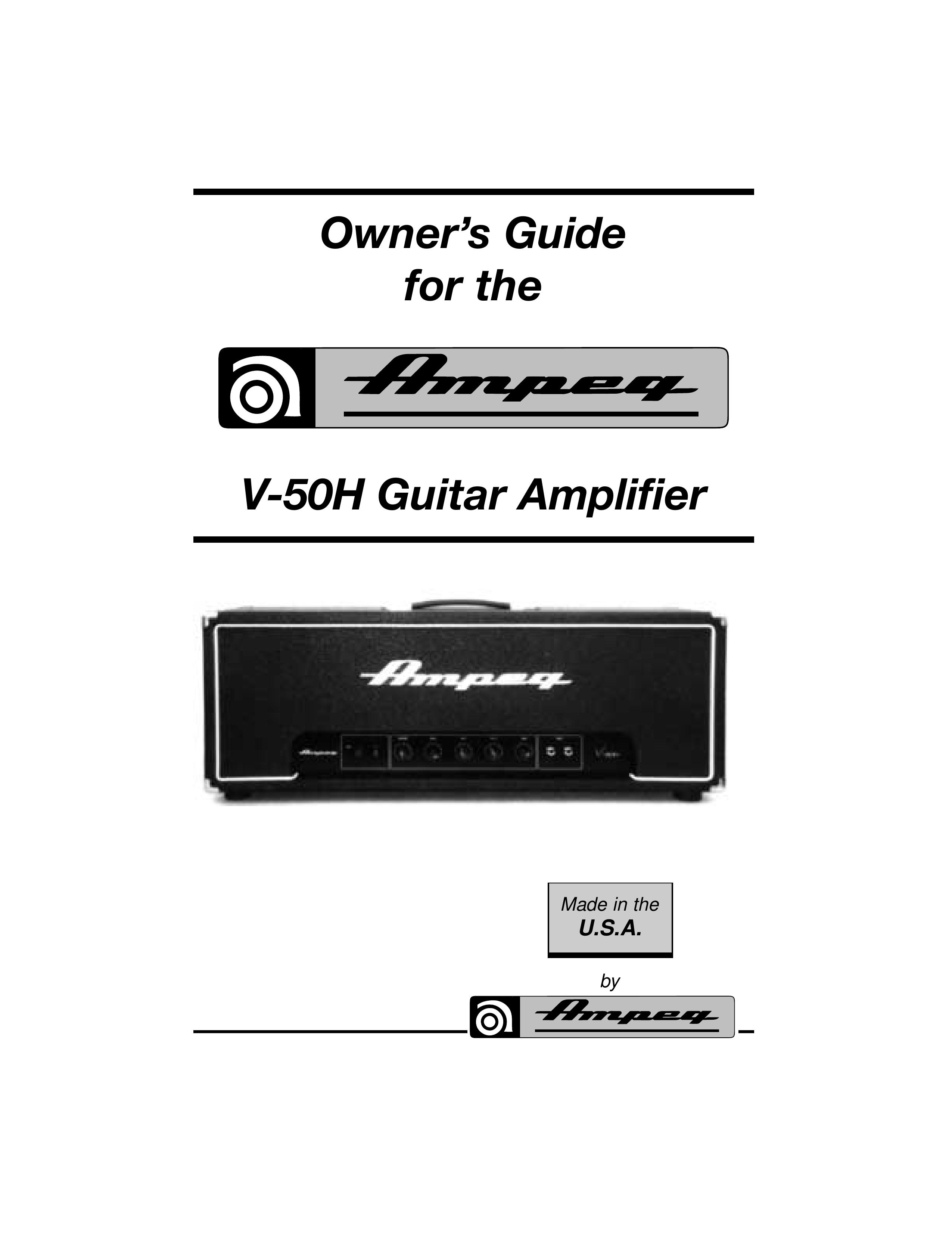 Ampeg V-50H Musical Instrument Amplifier User Manual