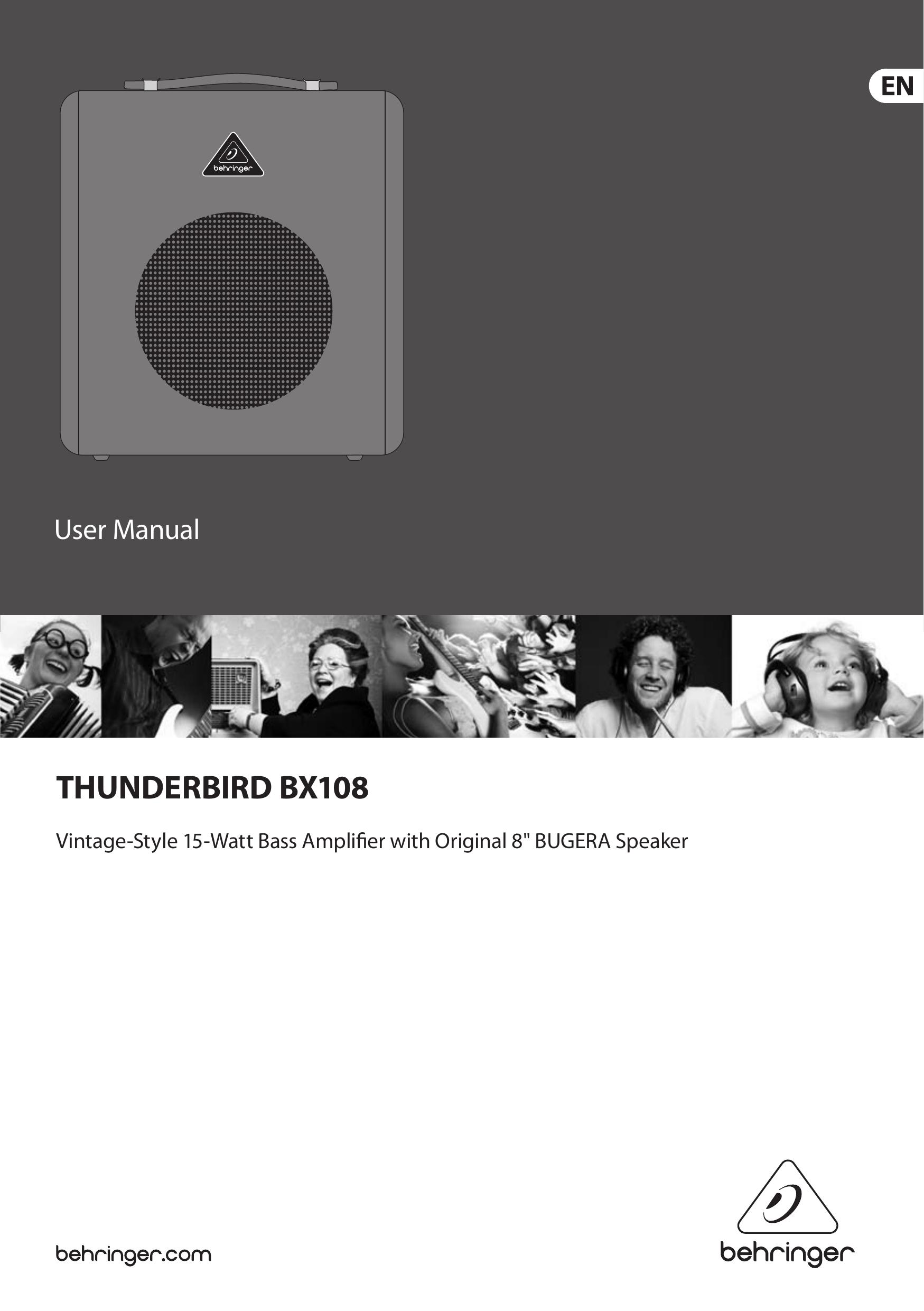 Behringer BX108 Musical Instrument Amplifier User Manual