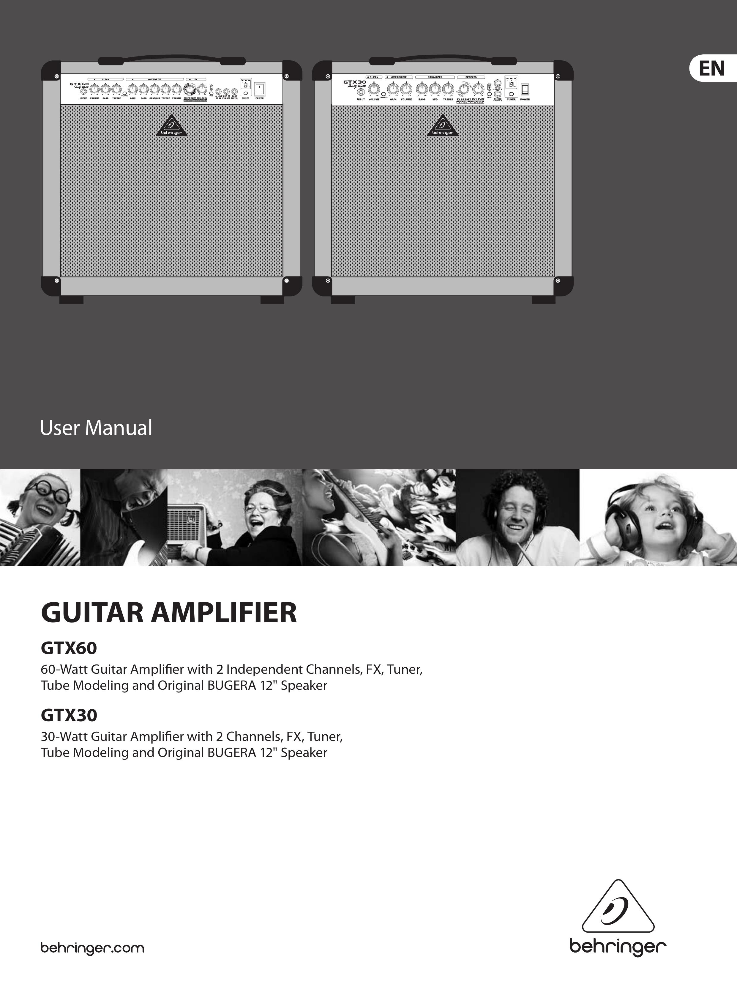 Behringer GTX60 Musical Instrument Amplifier User Manual
