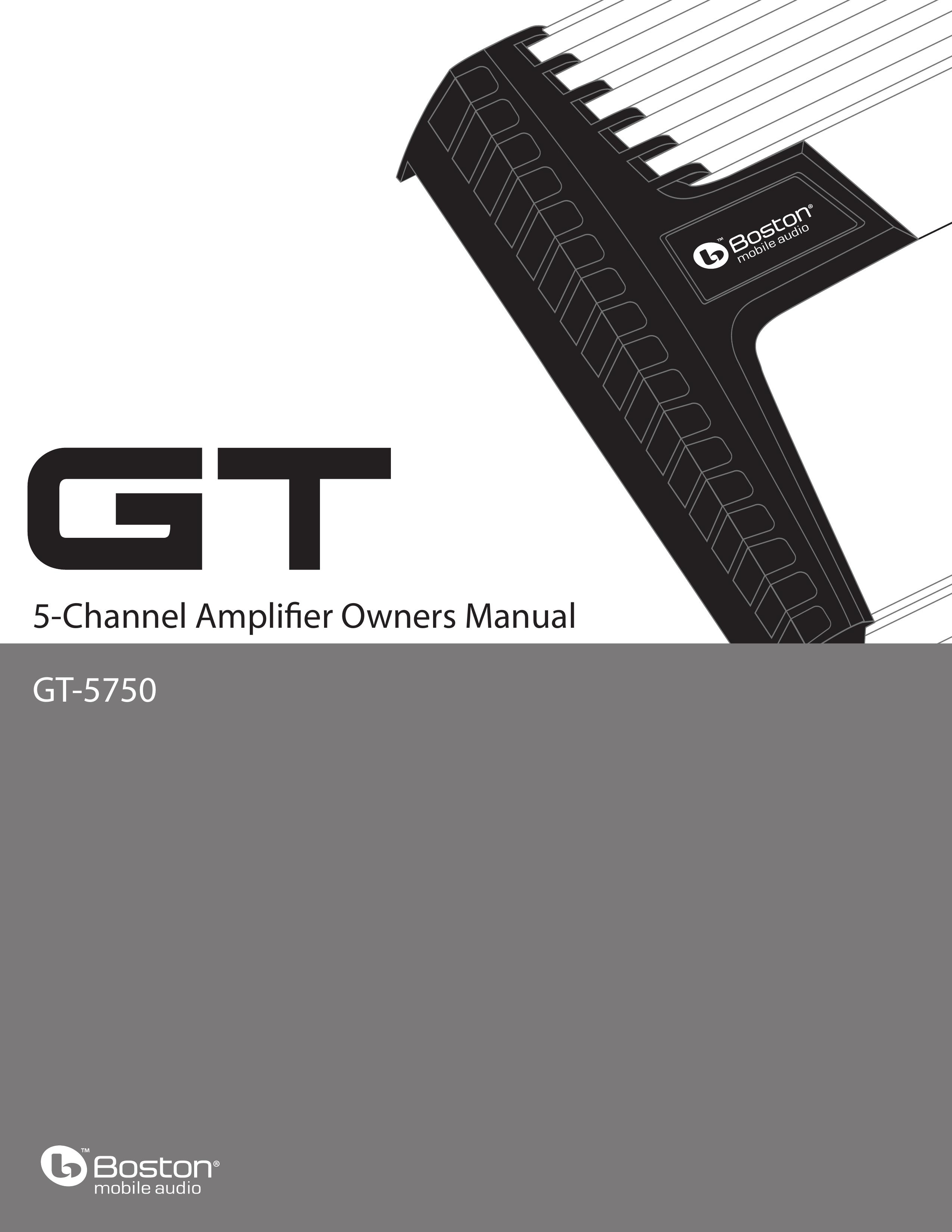 Boston Acoustics GT-5750 Musical Instrument Amplifier User Manual
