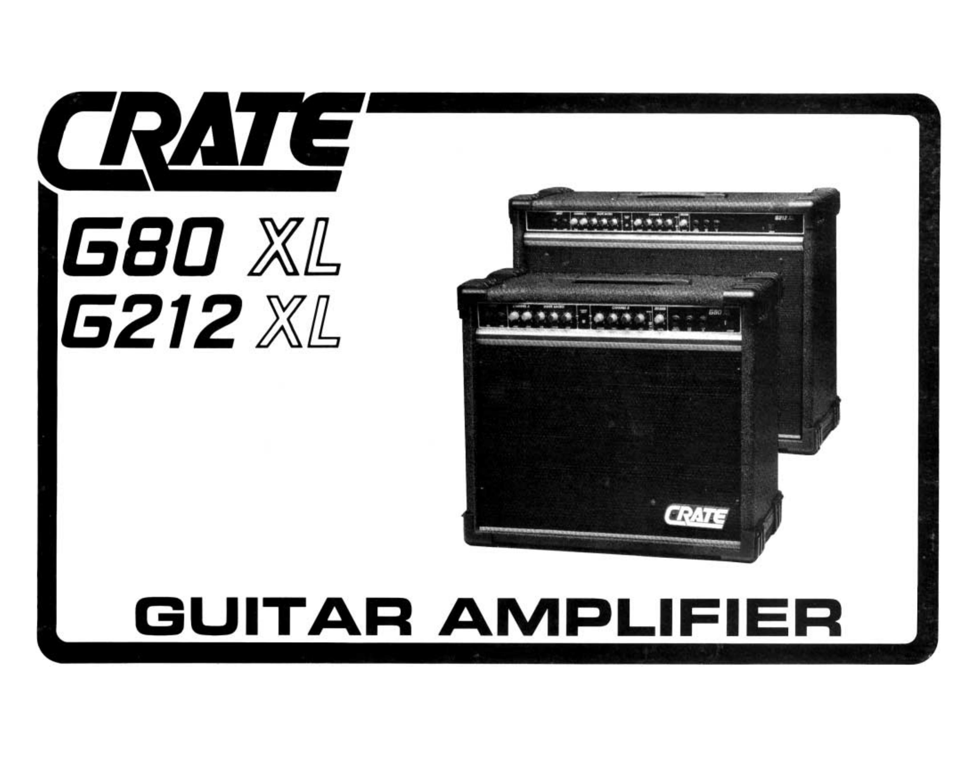 Crate Amplifiers G80XL Musical Instrument Amplifier User Manual