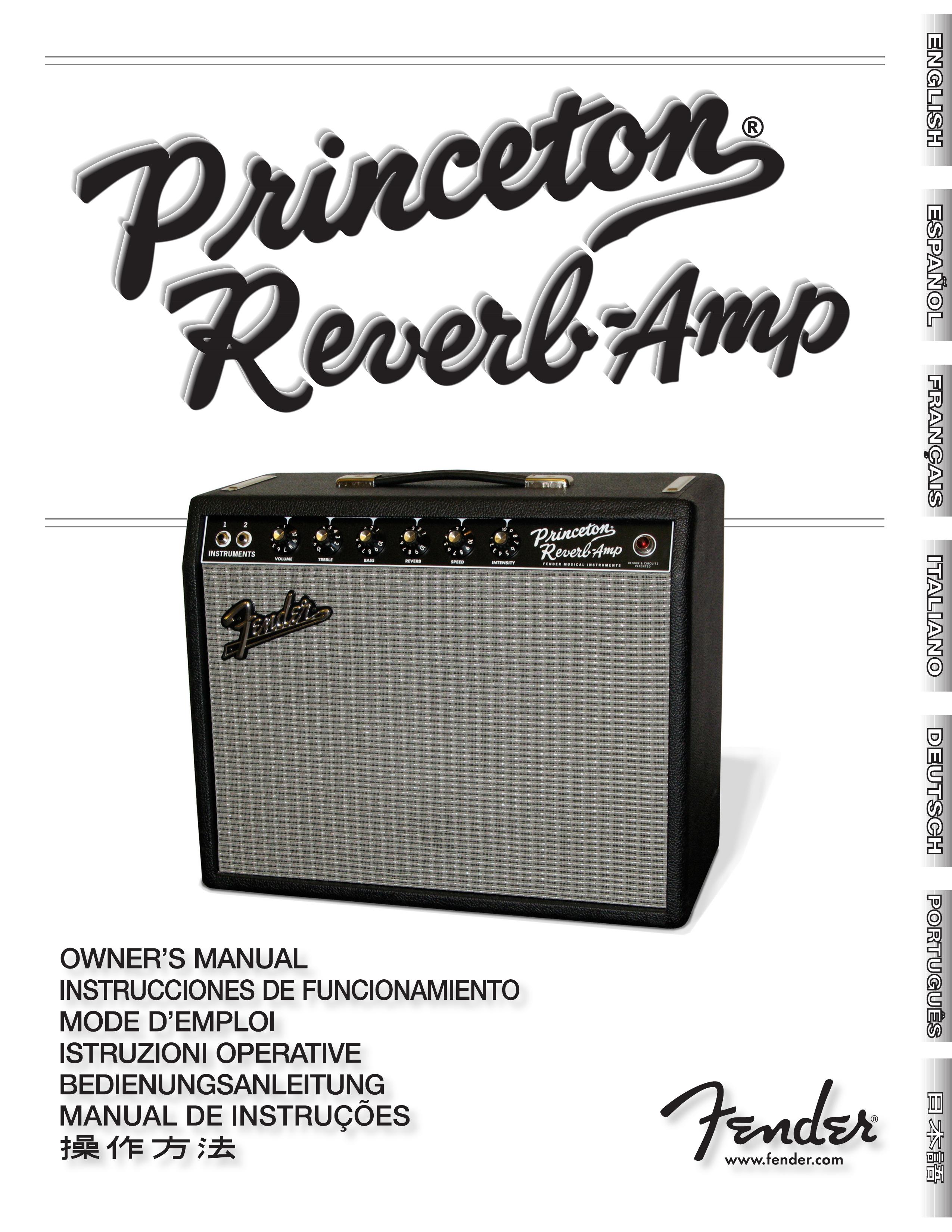 Fender '65 Princeton Musical Instrument Amplifier User Manual