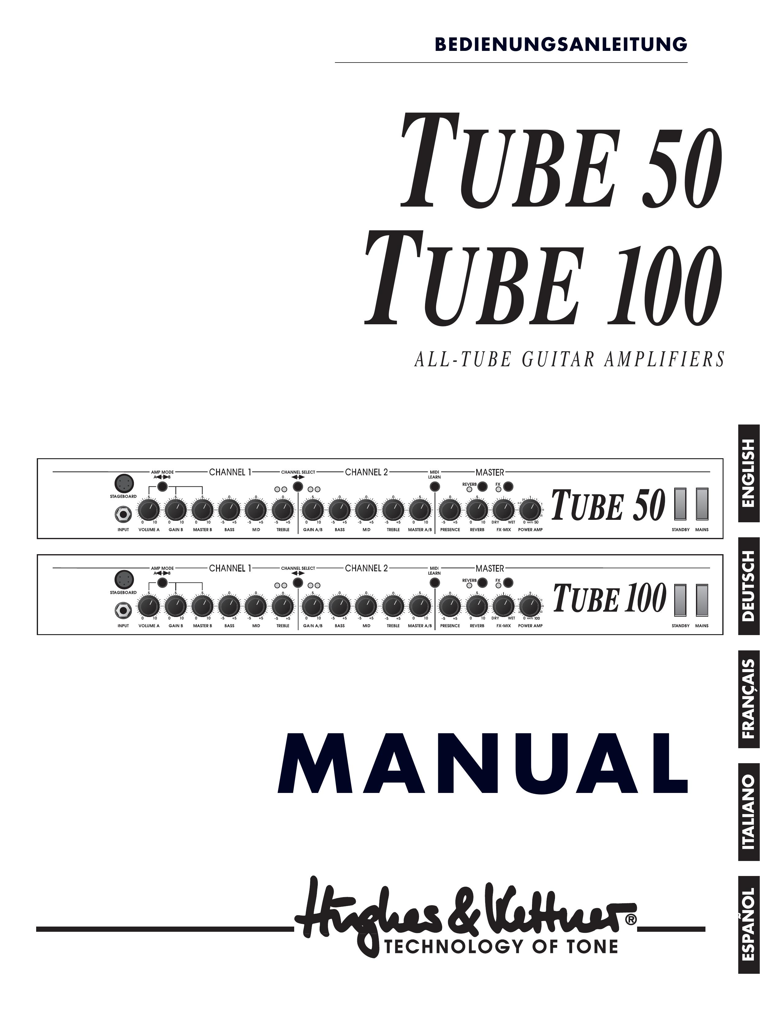 Hughes & Kettner Tube 100 Musical Instrument Amplifier User Manual