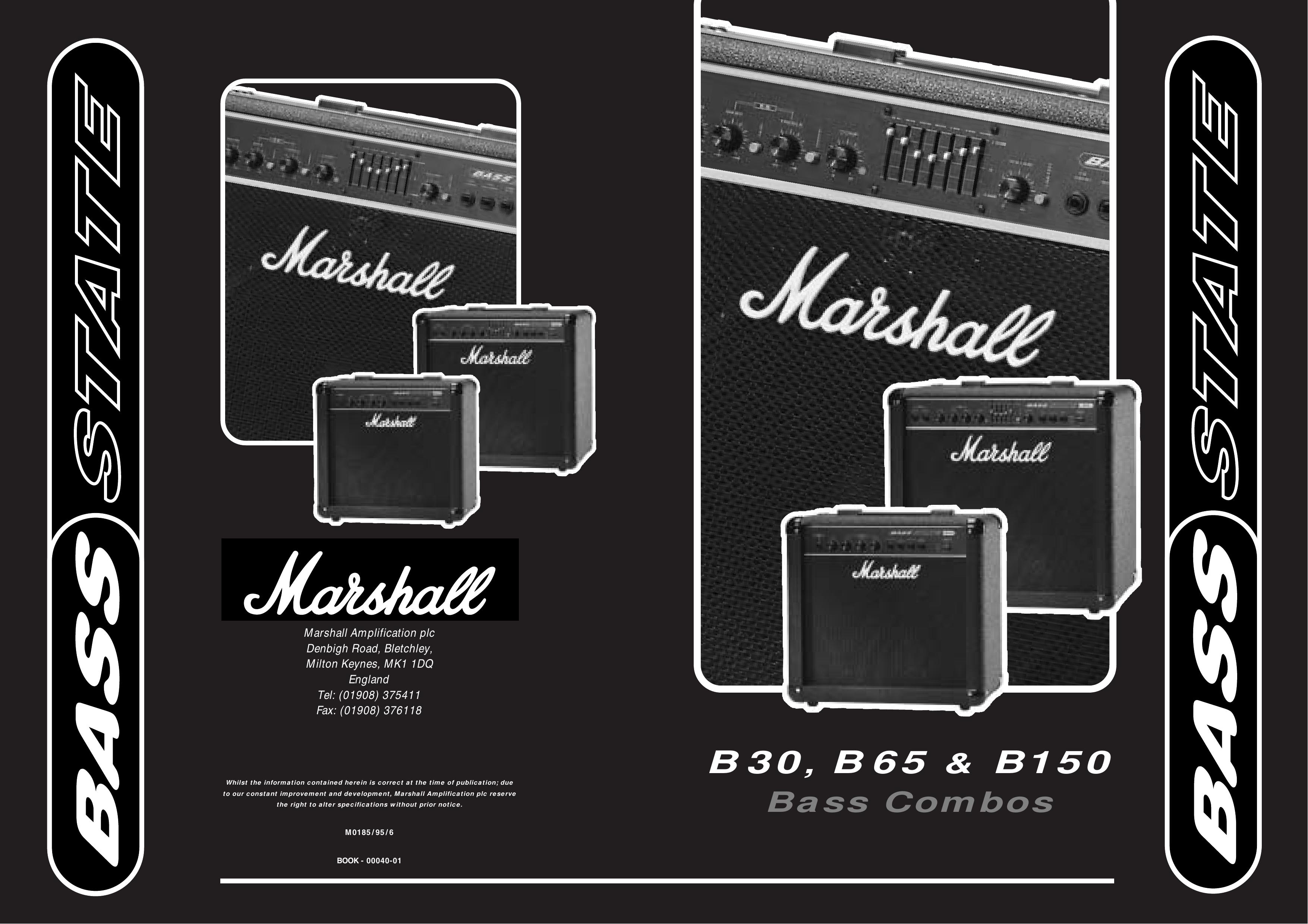 Marshall Amplification B 150 Musical Instrument Amplifier User Manual