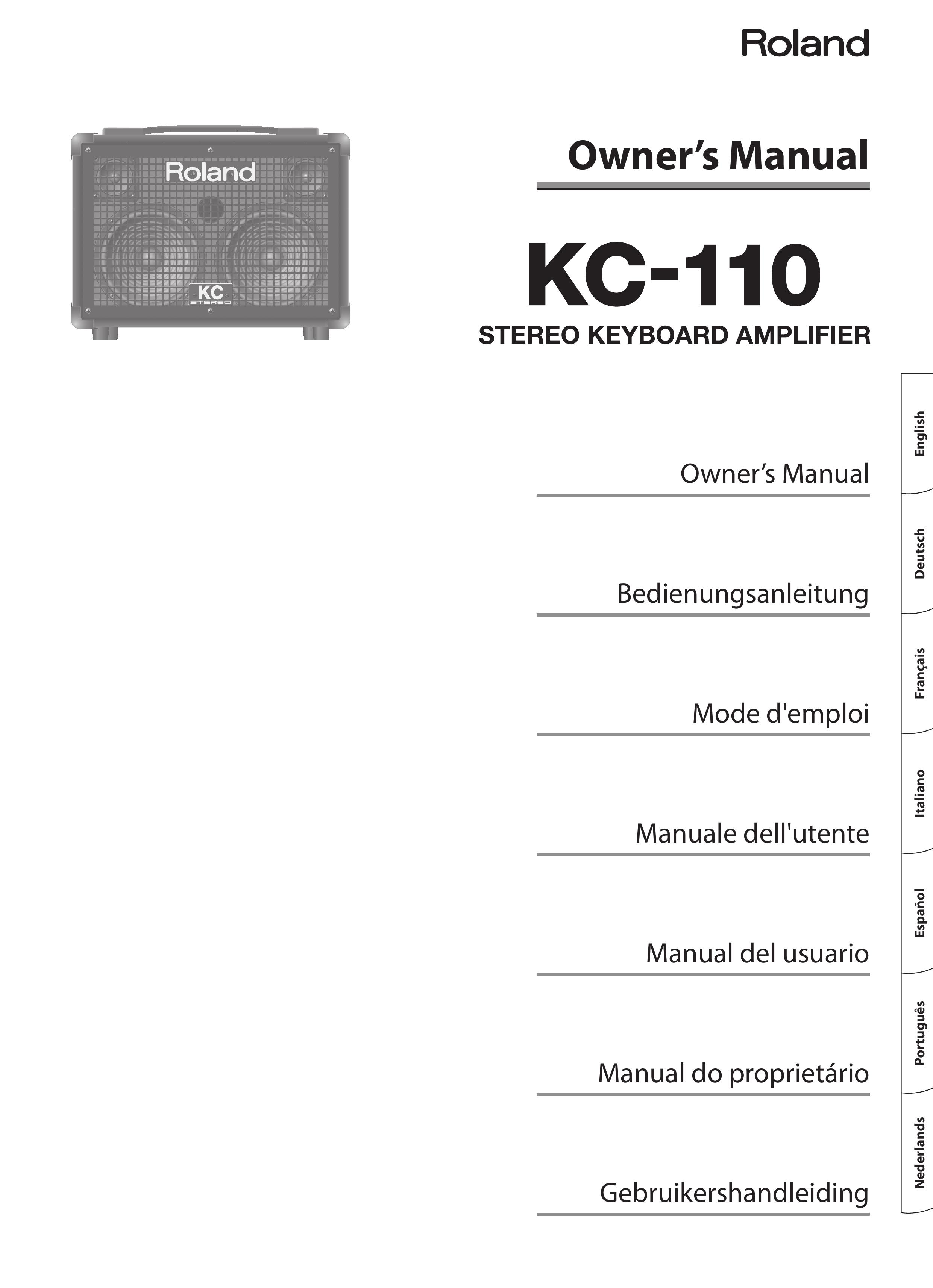 Roland KC-110 Musical Instrument Amplifier User Manual