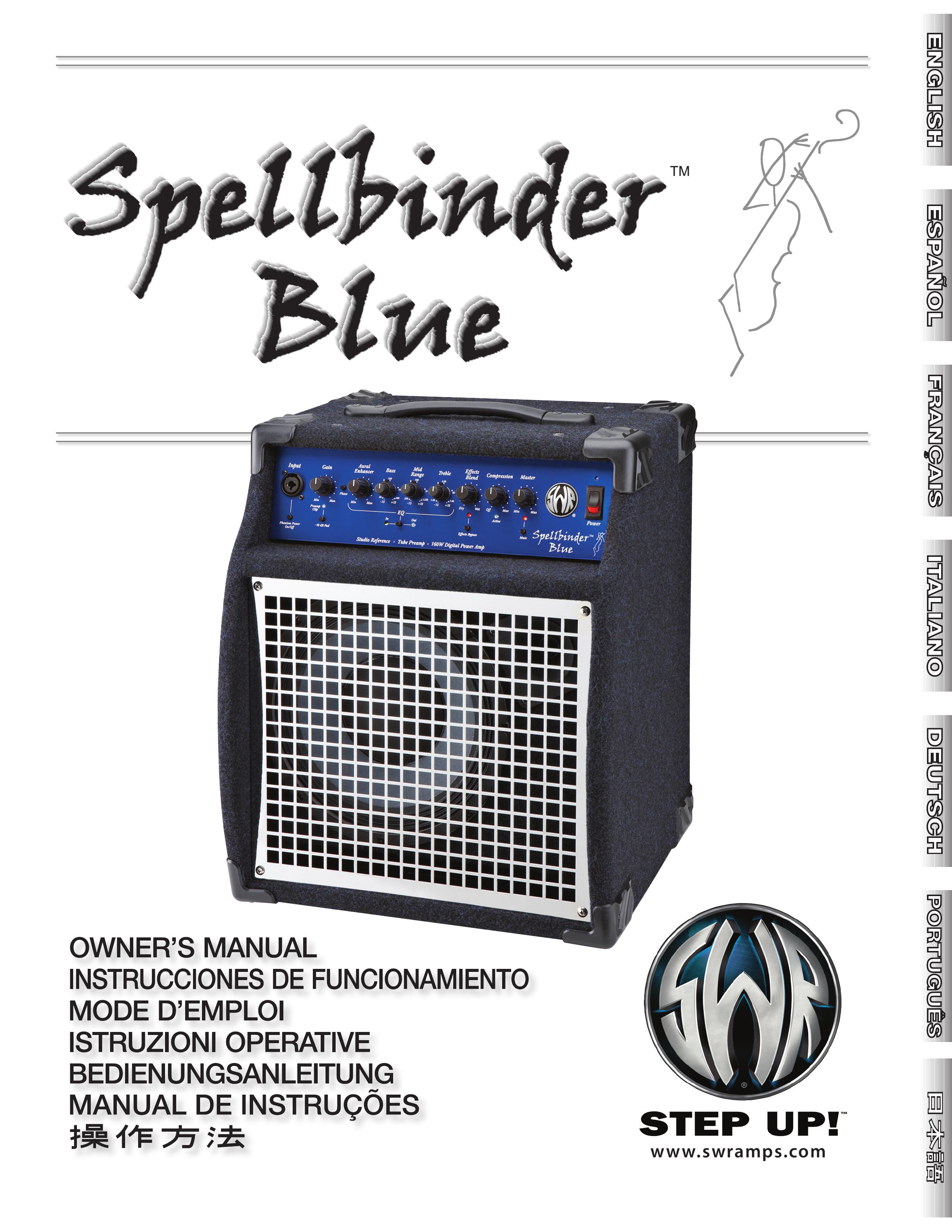 SWR Sound Spellbinder Blue Musical Instrument Amplifier User Manual