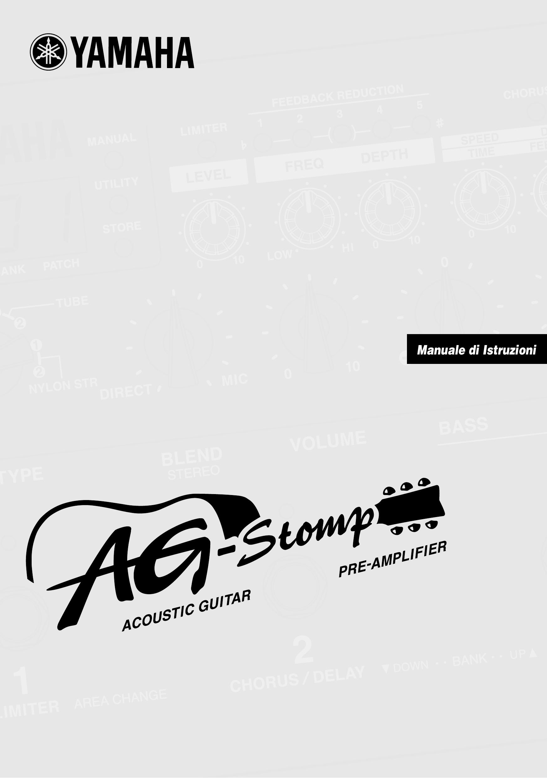 Yamaha Accoustic Guitar/Pre-Amplifier Musical Instrument Amplifier User Manual