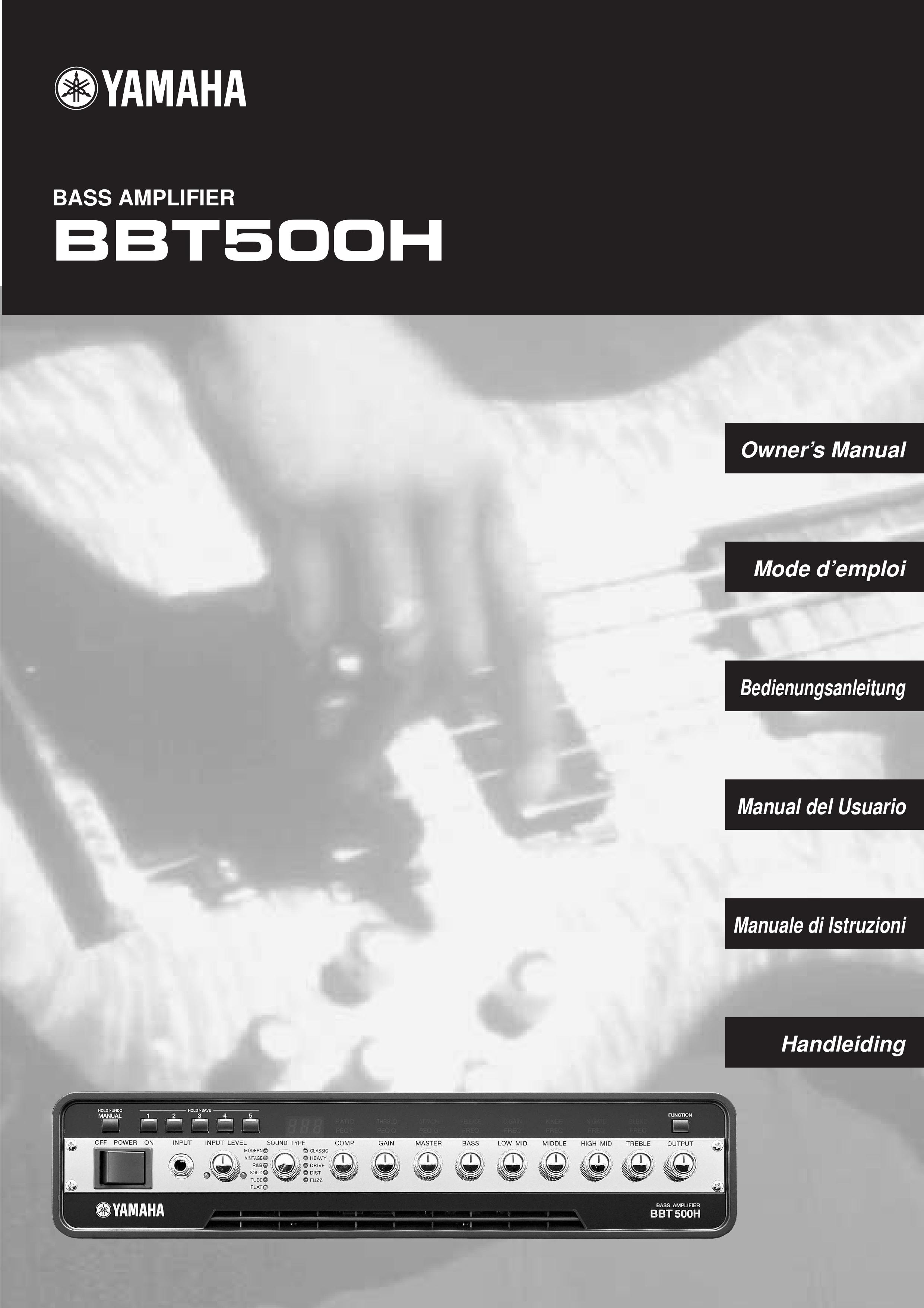 Yamaha BBT500H Musical Instrument Amplifier User Manual