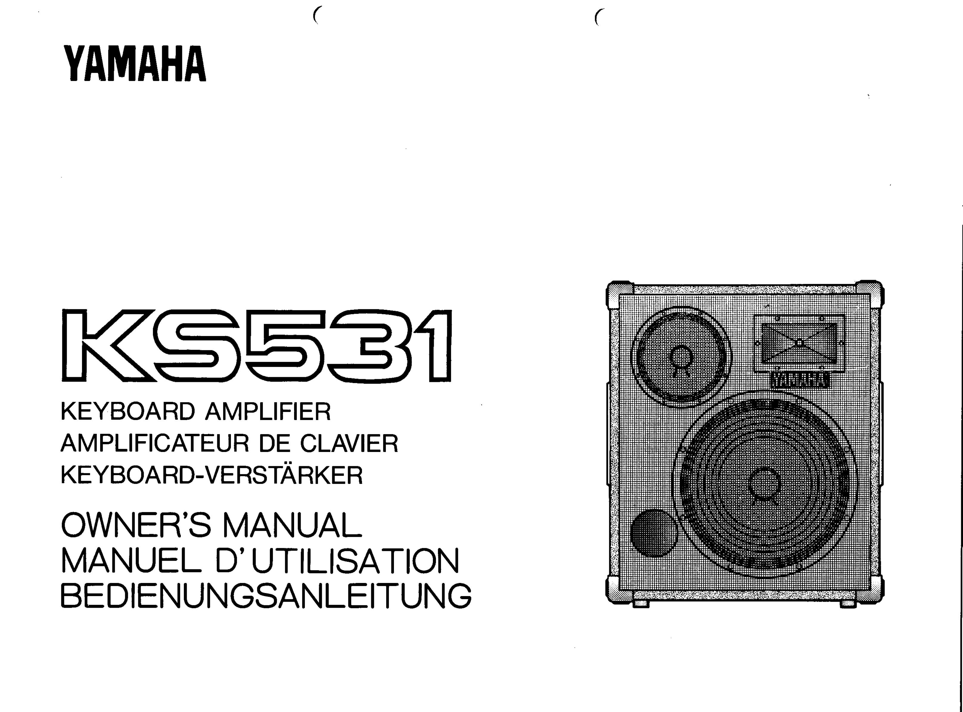 Yamaha KS531 Musical Instrument Amplifier User Manual