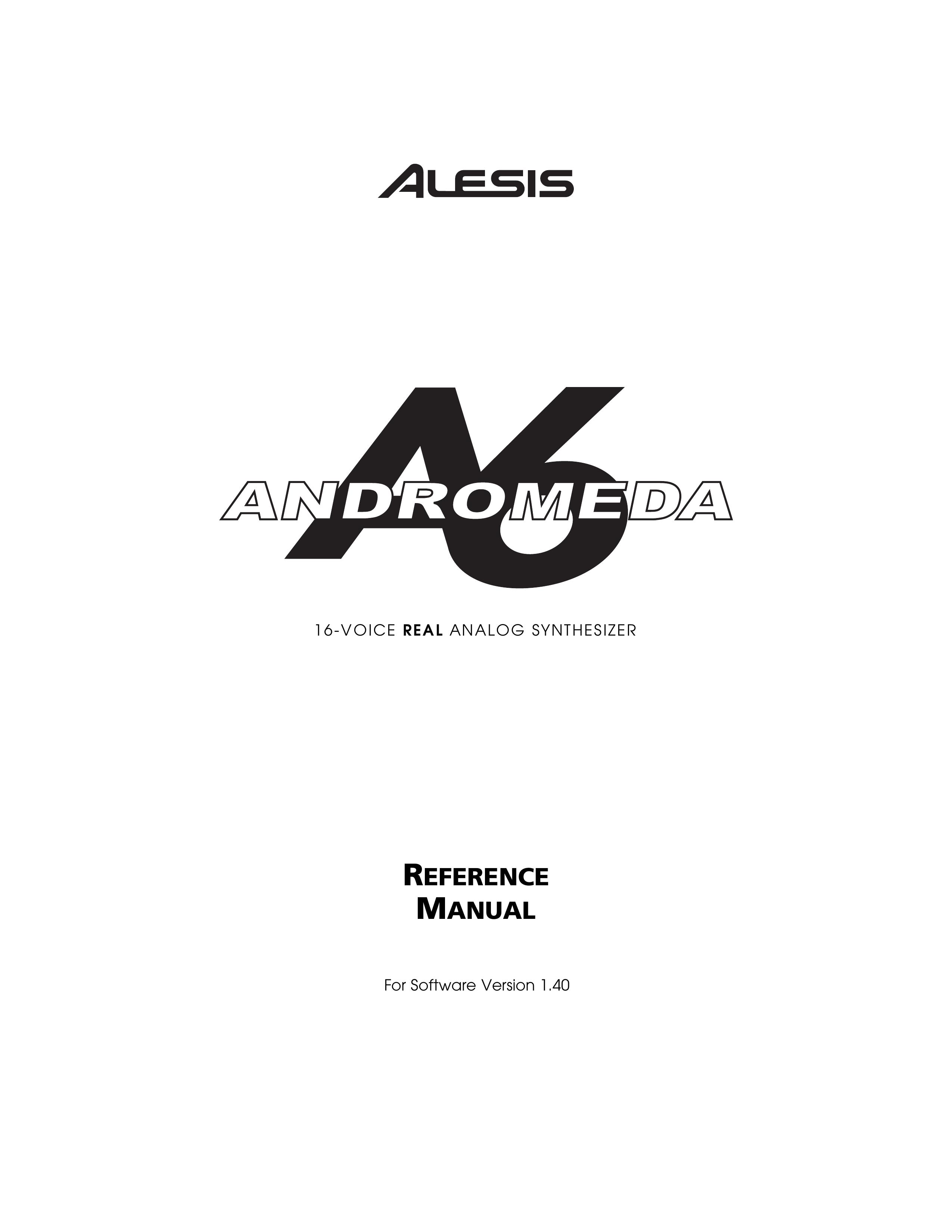 Alesis A6 Recording Equipment User Manual