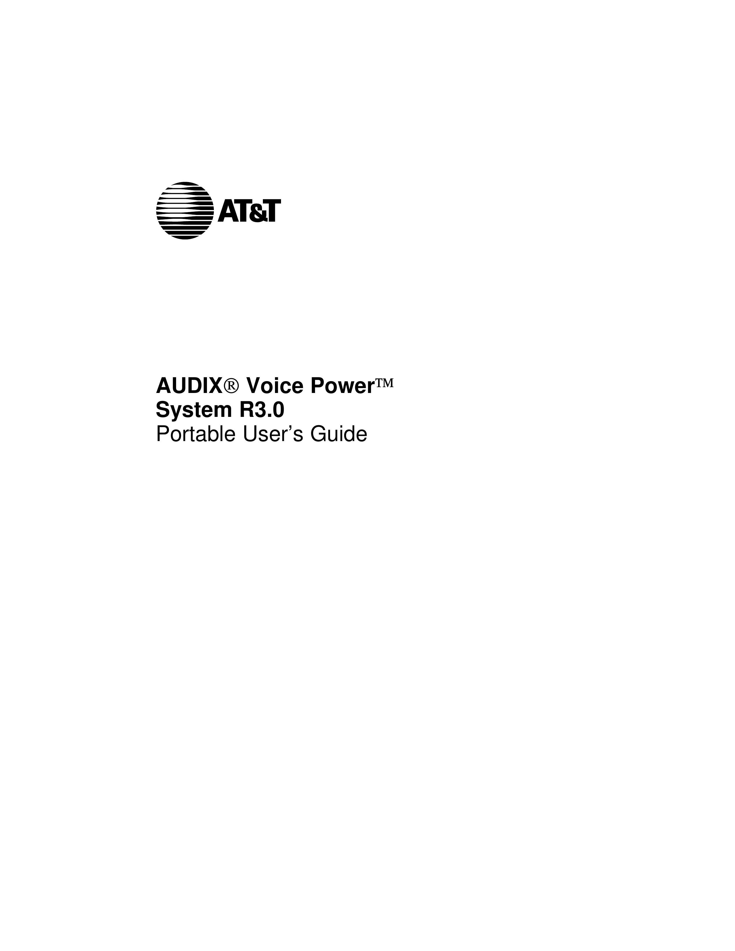 AT&T R3.0 Recording Equipment User Manual