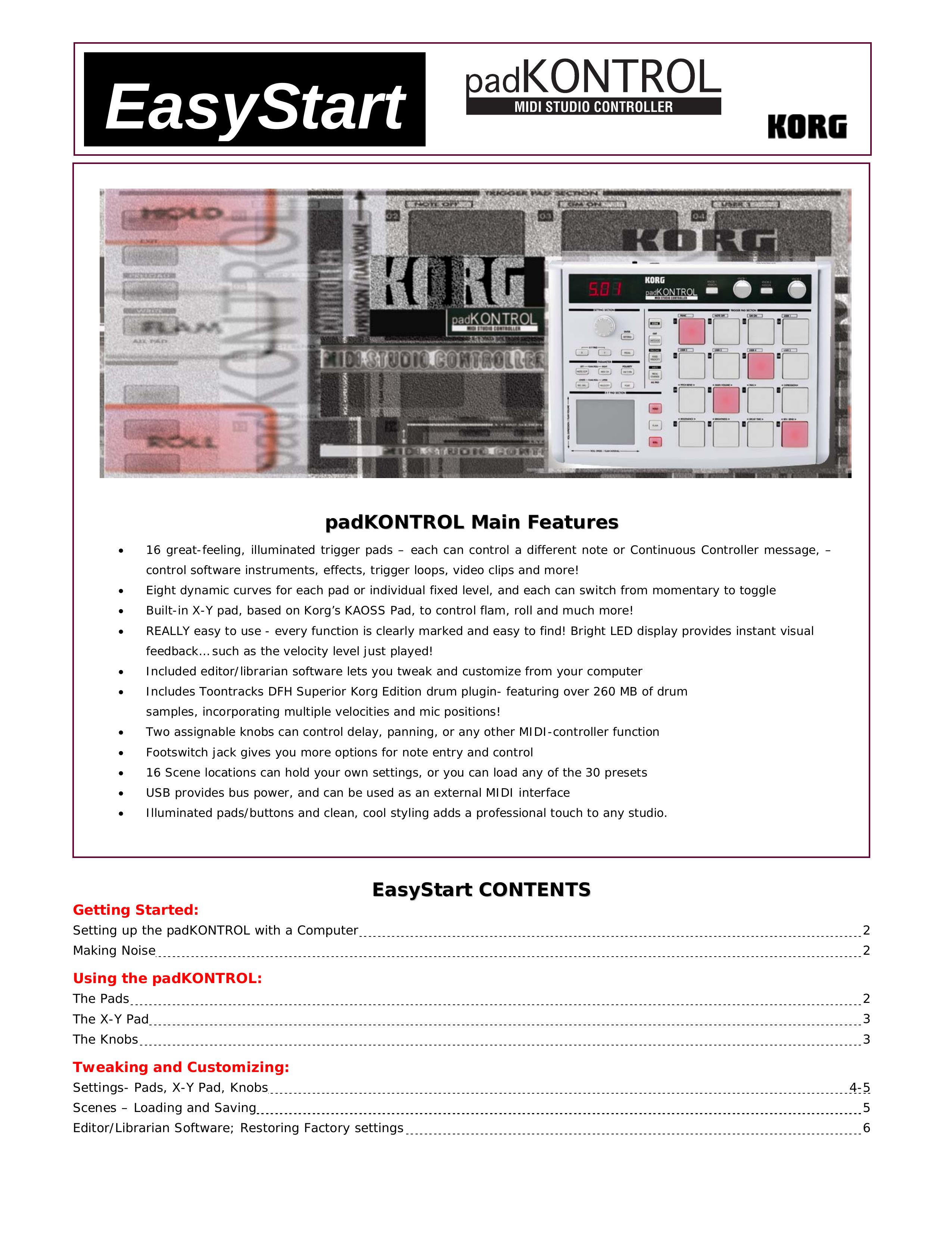 Korg krog Recording Equipment User Manual