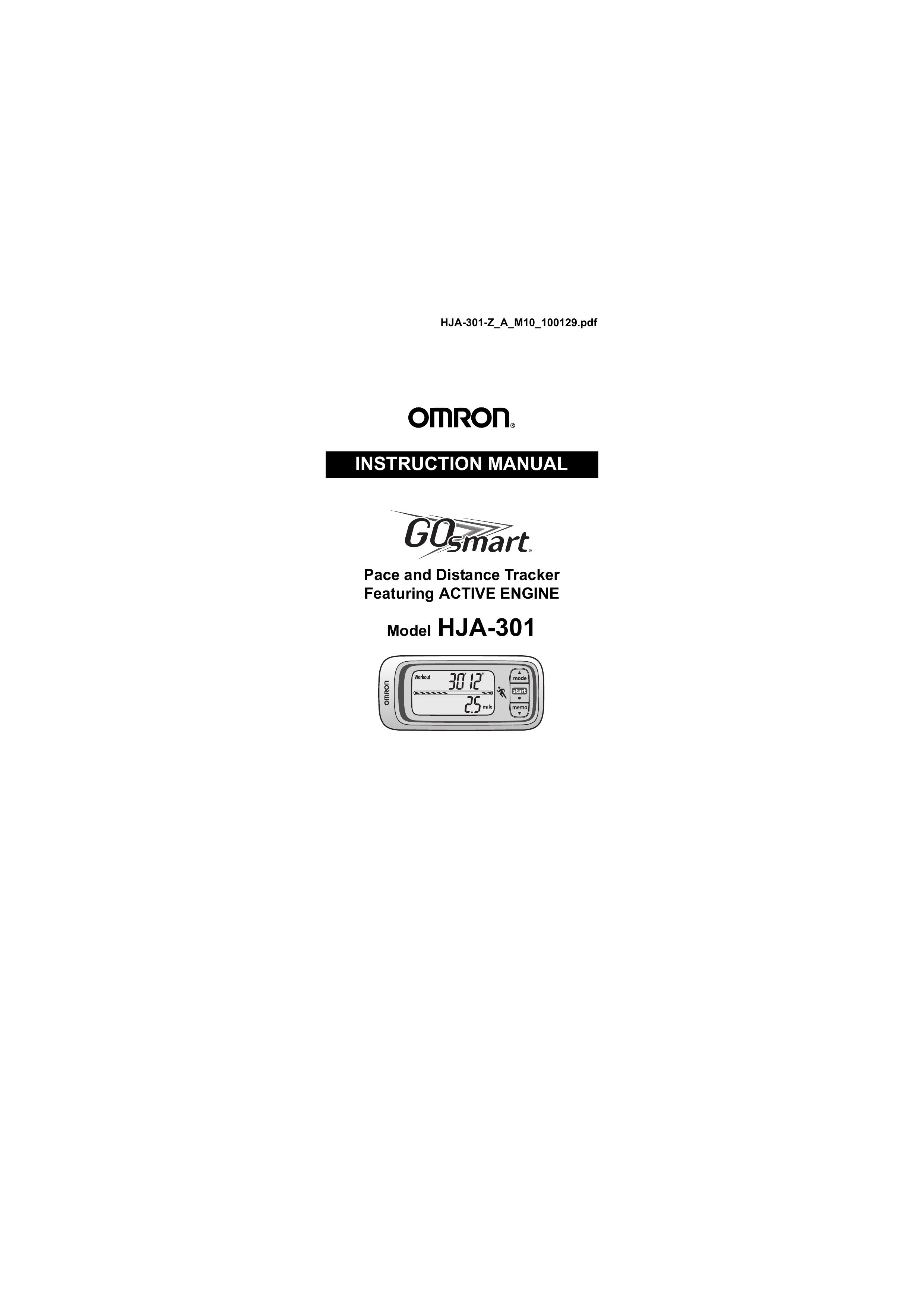 Omron Healthcare HJA-301 Recording Equipment User Manual