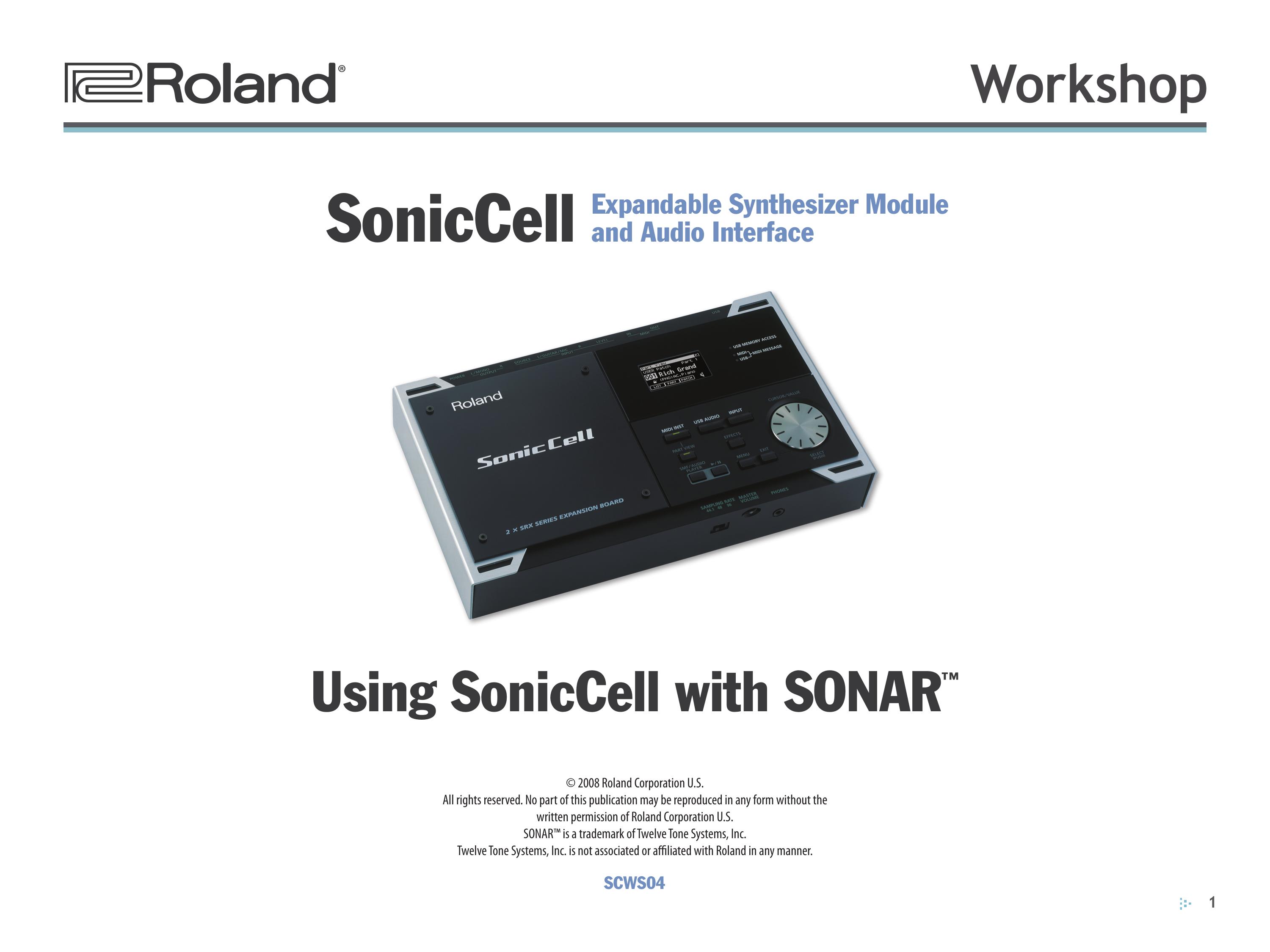 Roland SCWS04 Recording Equipment User Manual