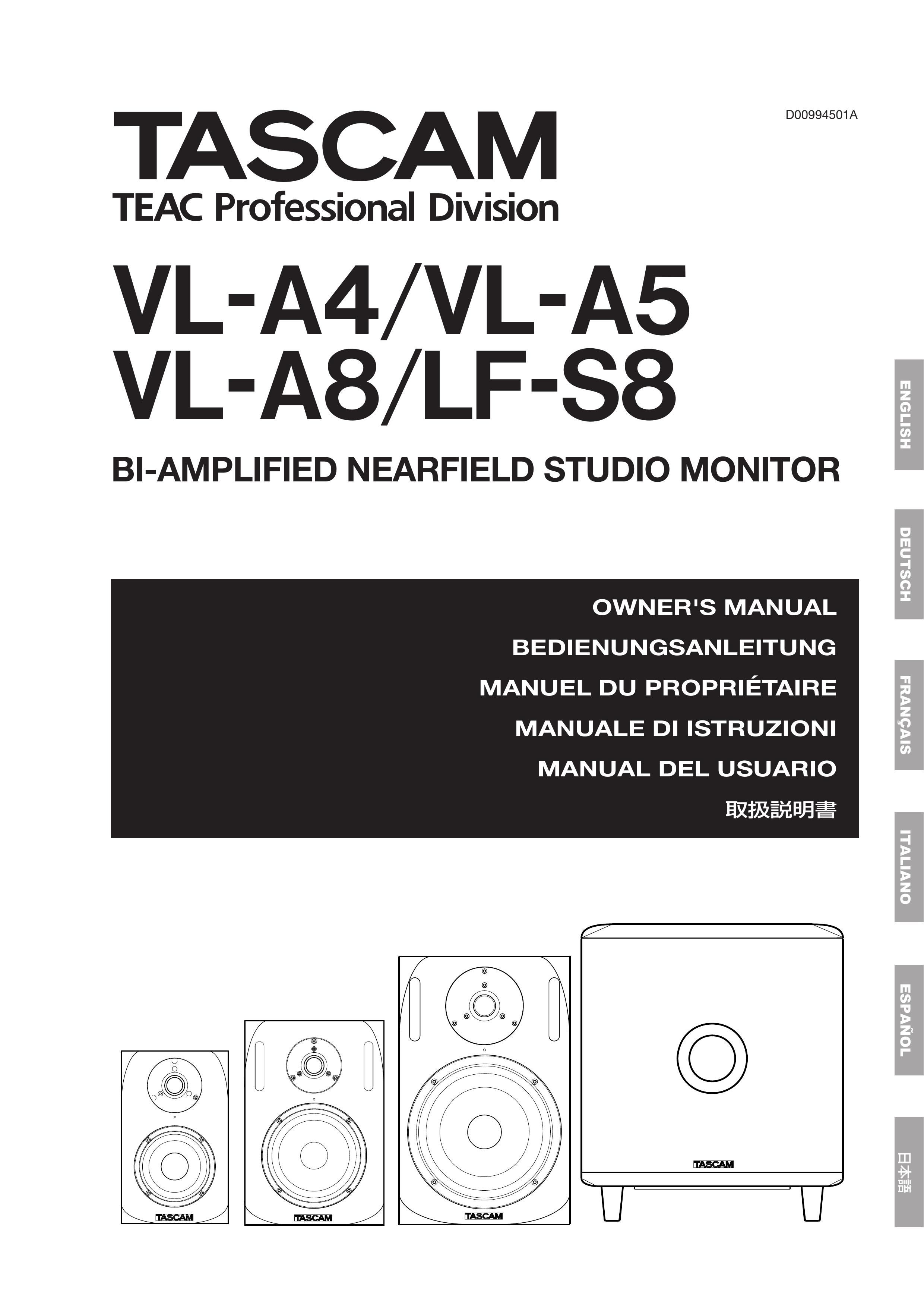 Tascam VL-A4/VL-A5 Recording Equipment User Manual