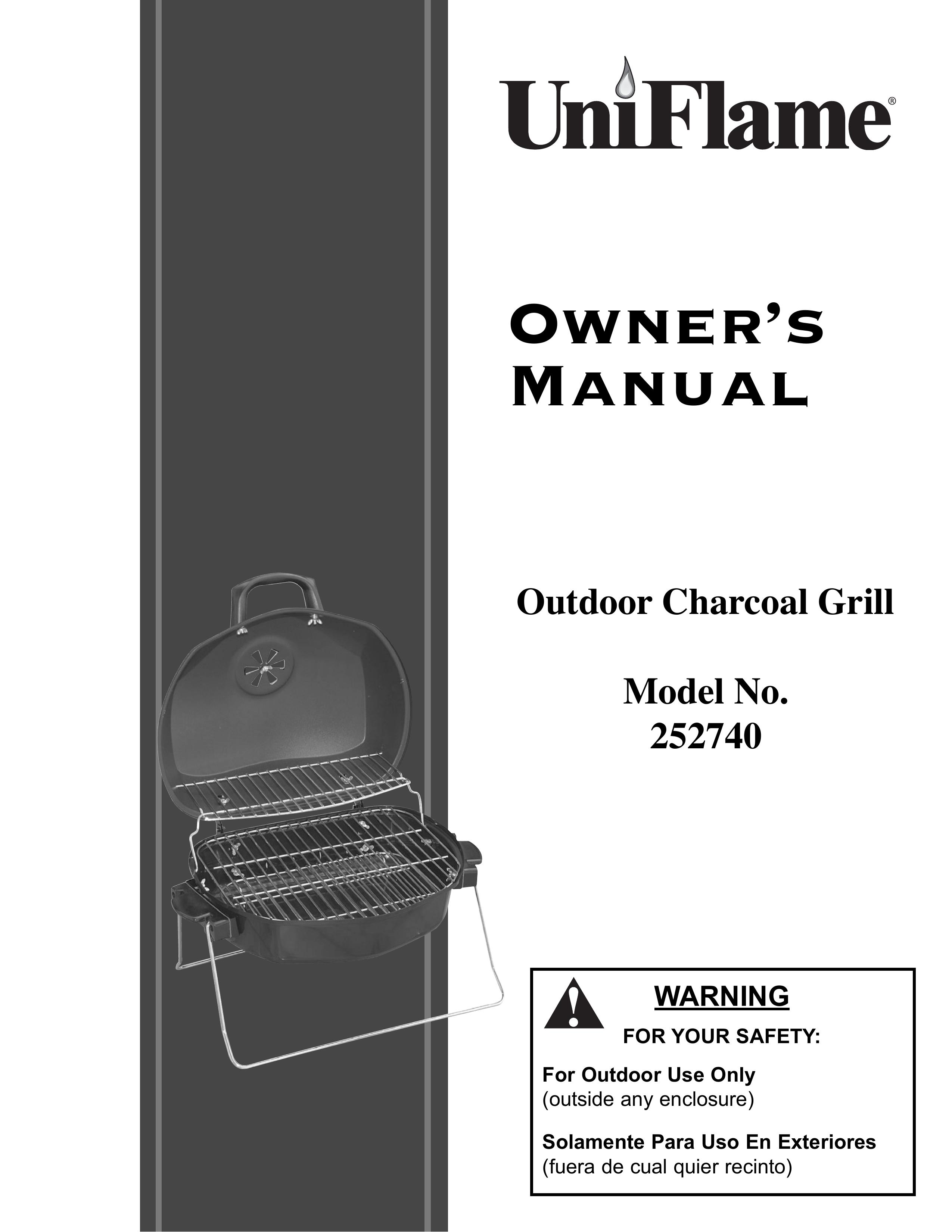 Blue Rhino 252740 Charcoal Grill User Manual