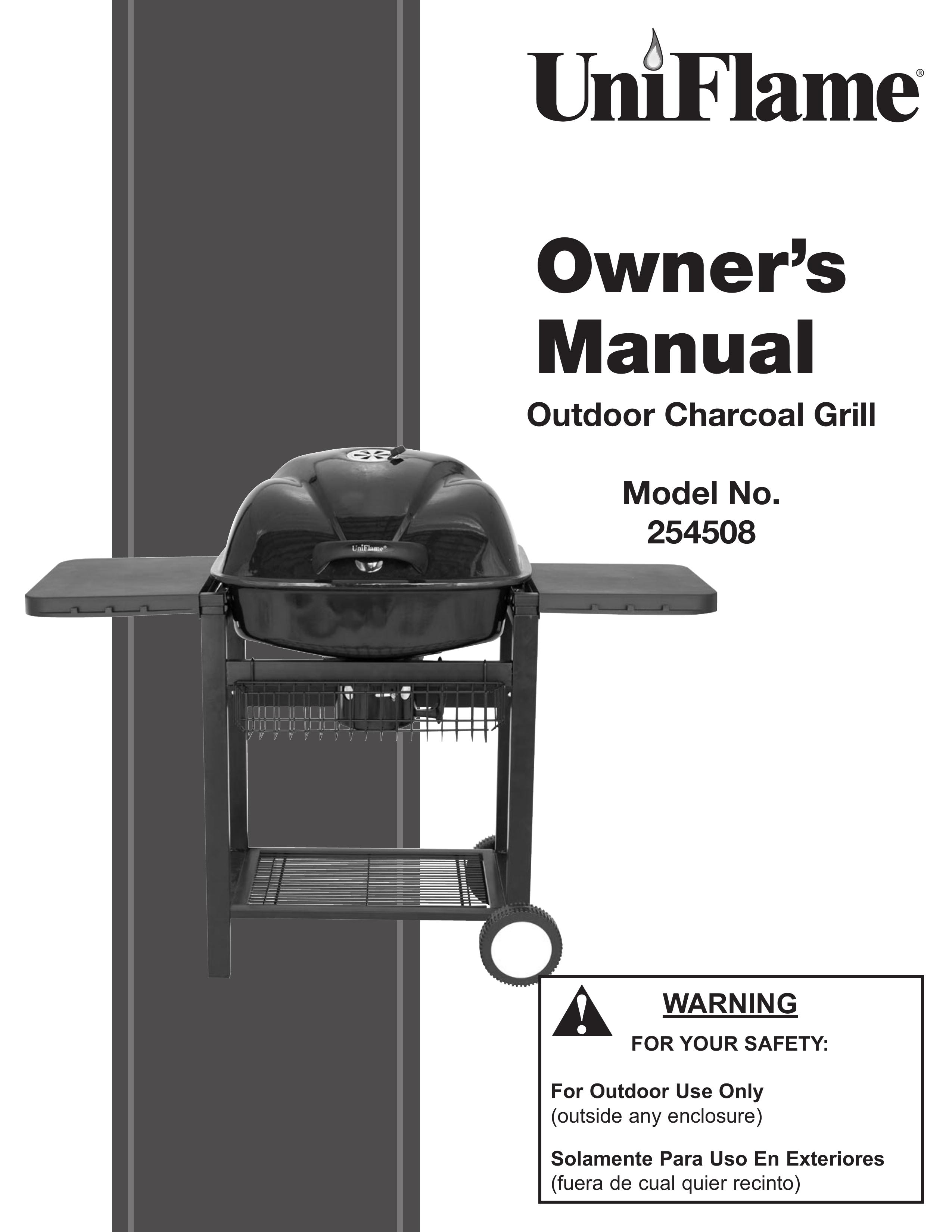 Blue Rhino 254508 Charcoal Grill User Manual