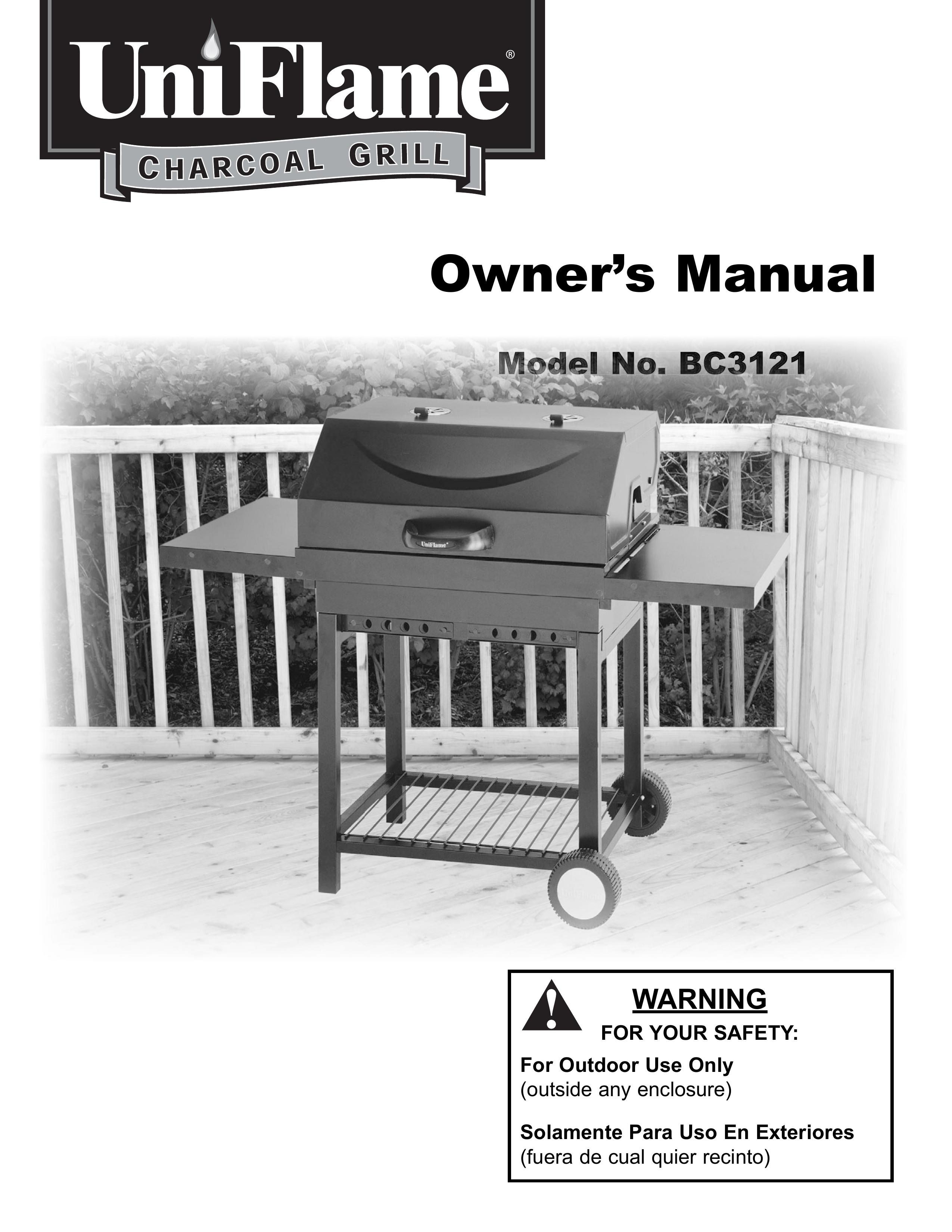 Blue Rhino BC3121 Charcoal Grill User Manual