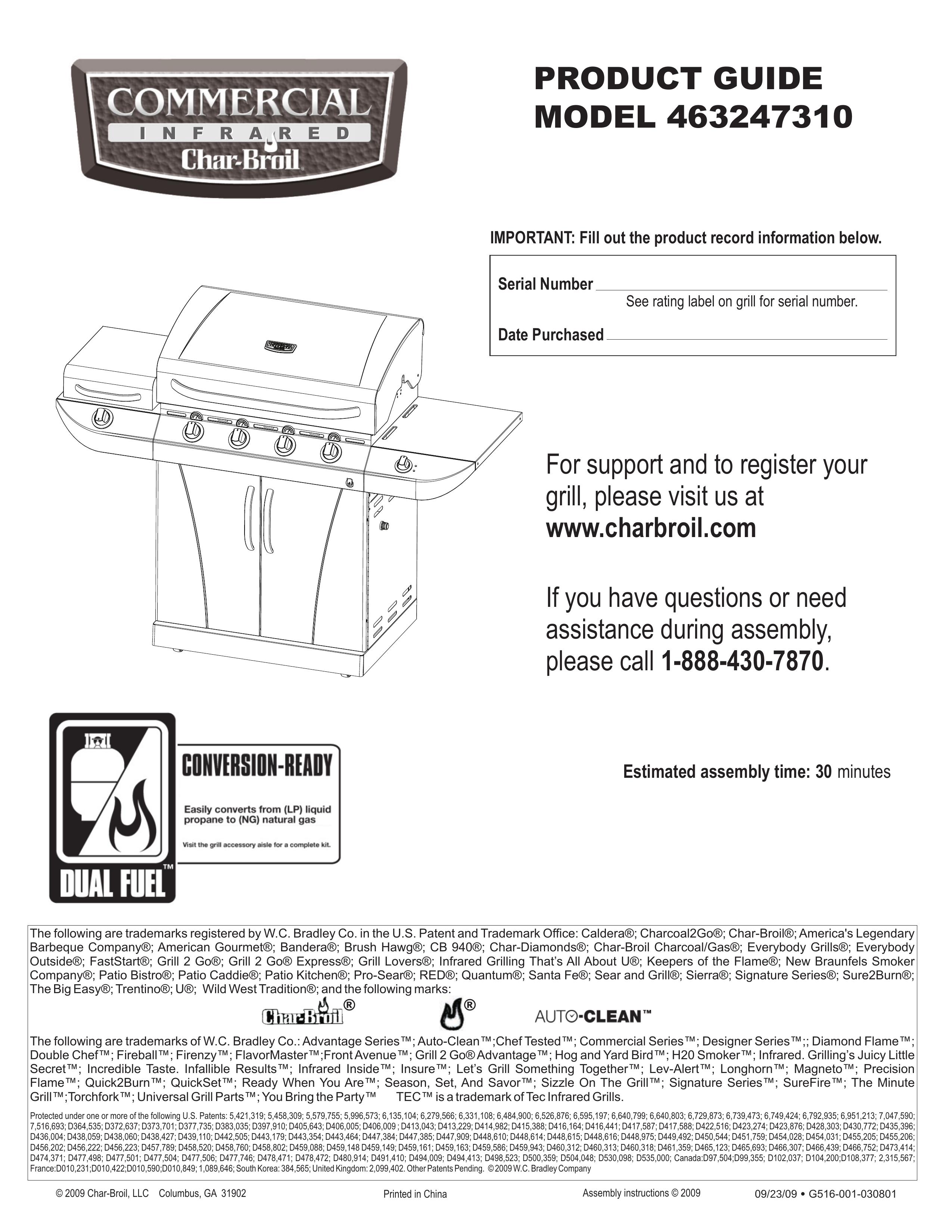Char-Broil 463247310 Charcoal Grill User Manual