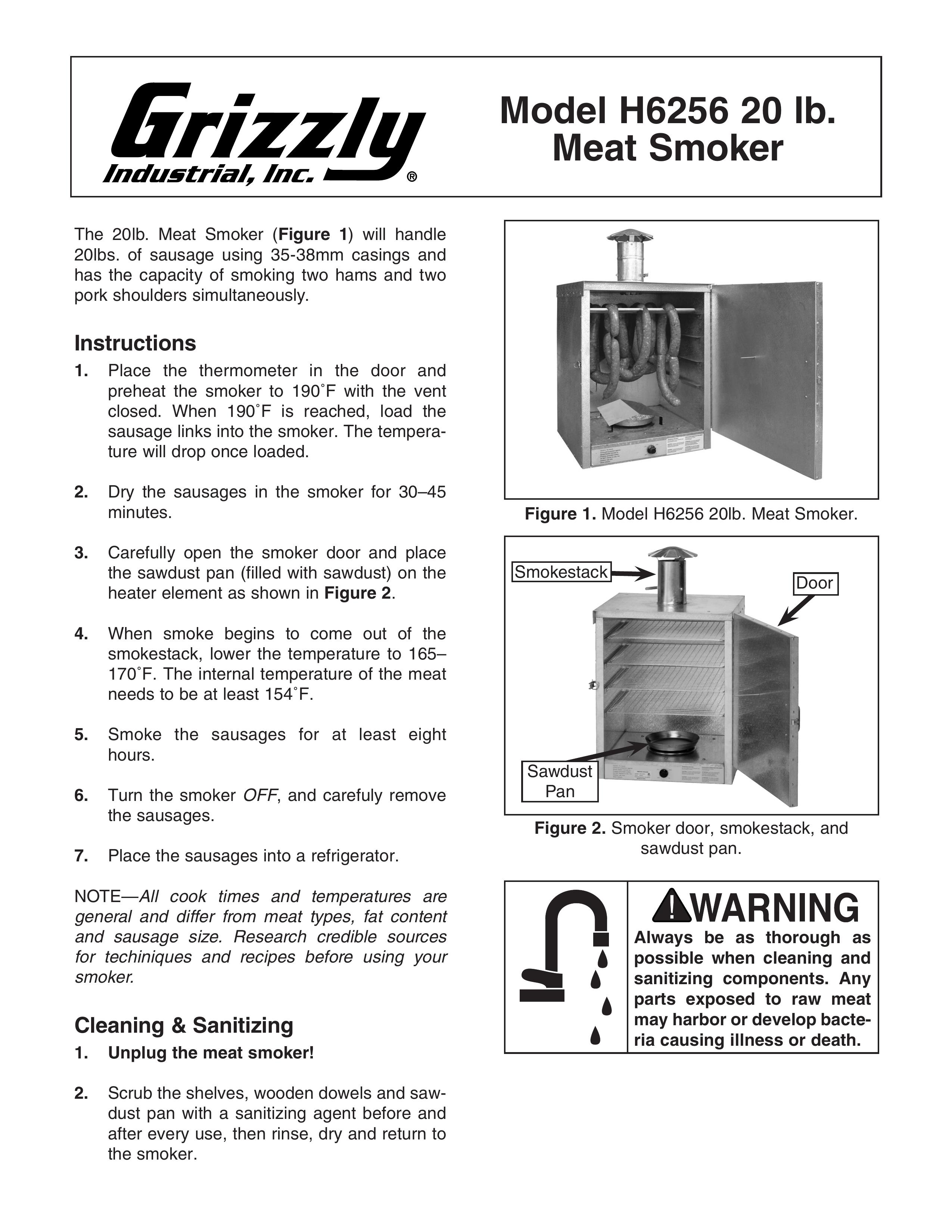 Grizzly H6256 Charcoal Grill User Manual