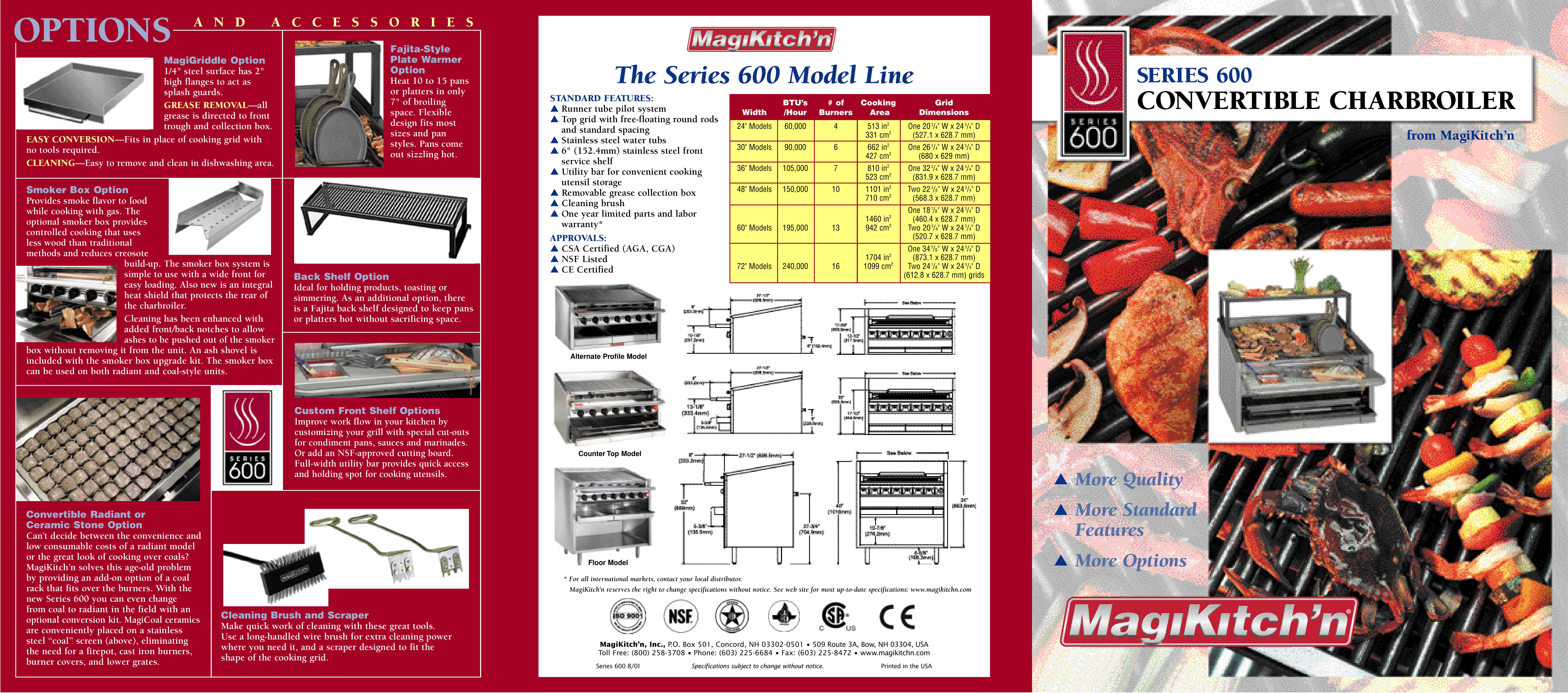 Magikitch'n SERIES 600 Charcoal Grill User Manual