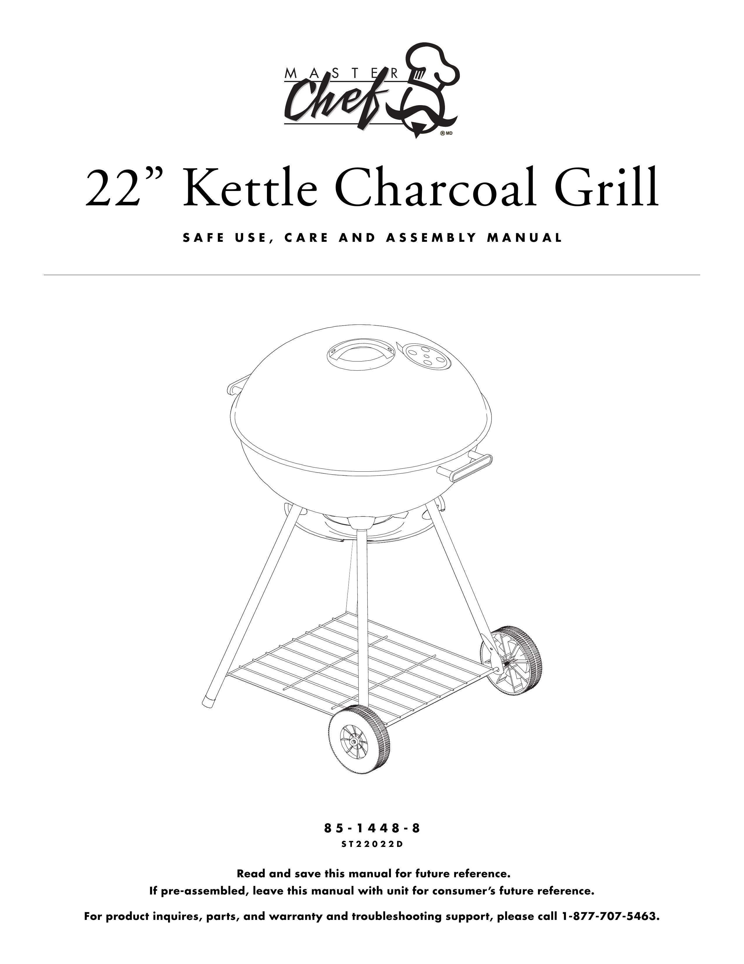 Master Chef 85-1448-8 Charcoal Grill User Manual