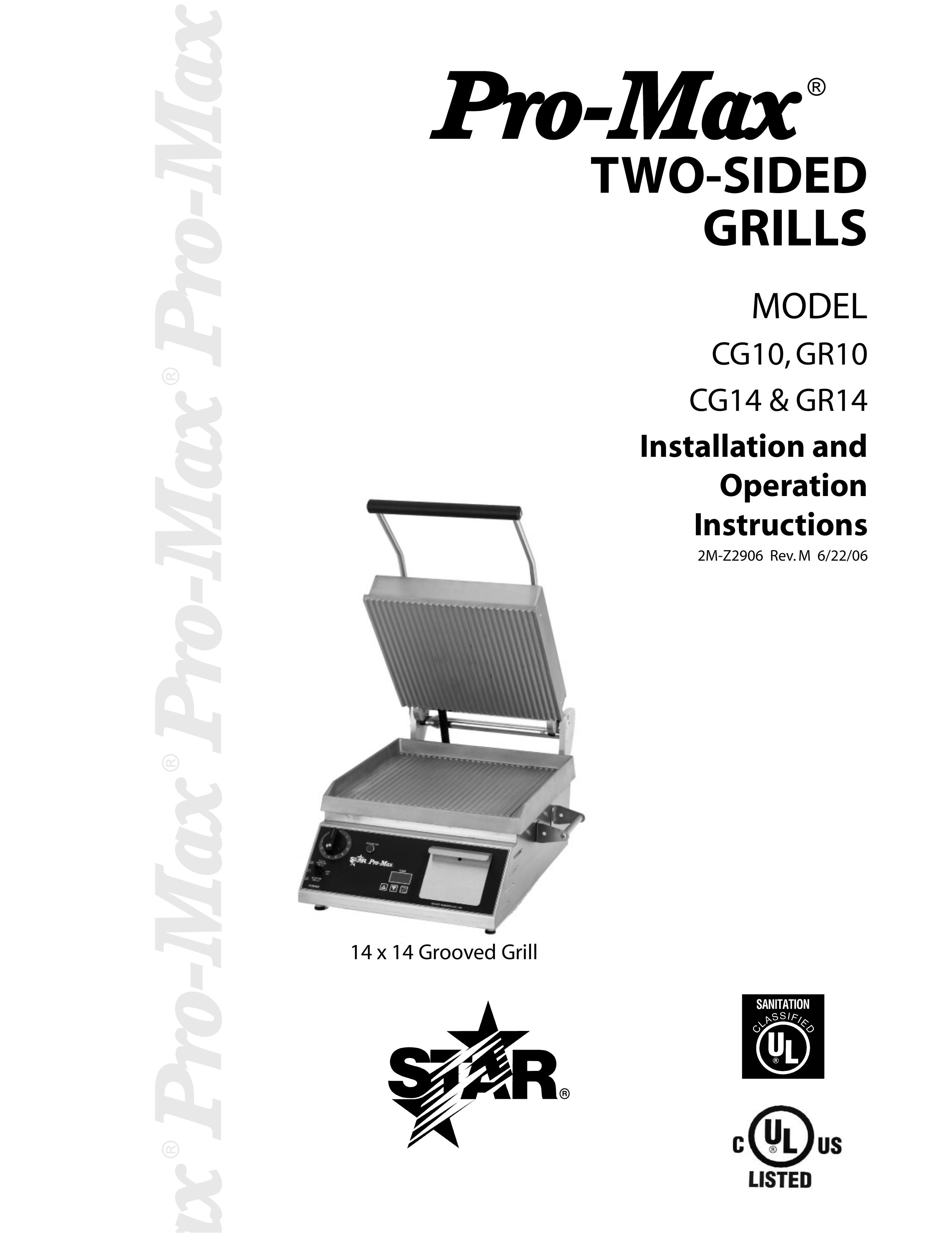 Star Manufacturing GR14 Charcoal Grill User Manual