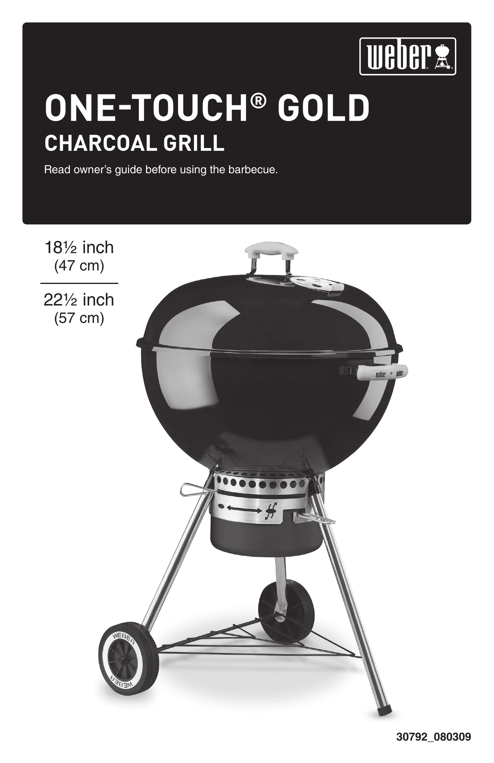 Weber 30792_080309 Charcoal Grill User Manual