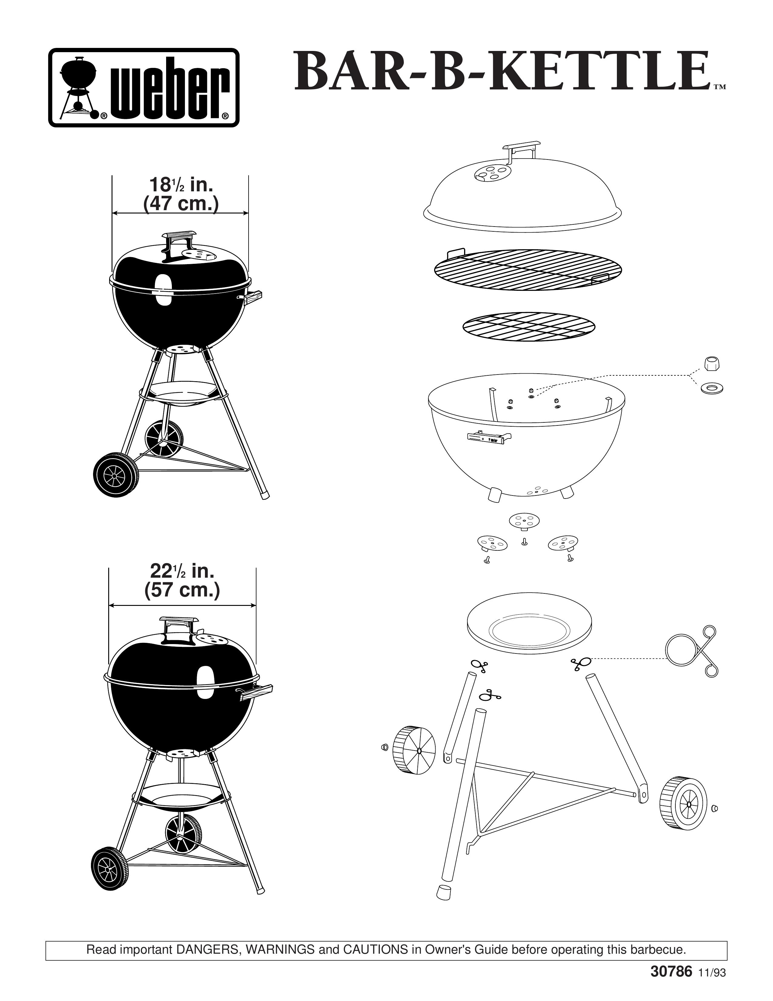 Weber BAR-B-KETTLE Charcoal Grill User Manual