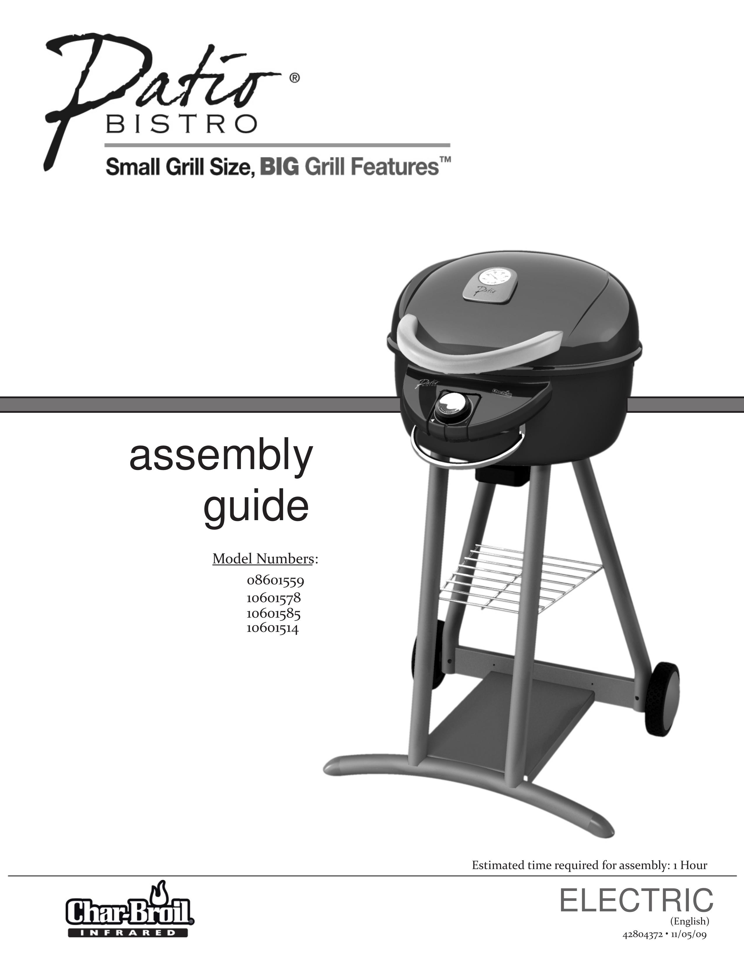 Char-Broil 10601514 Electric Grill User Manual