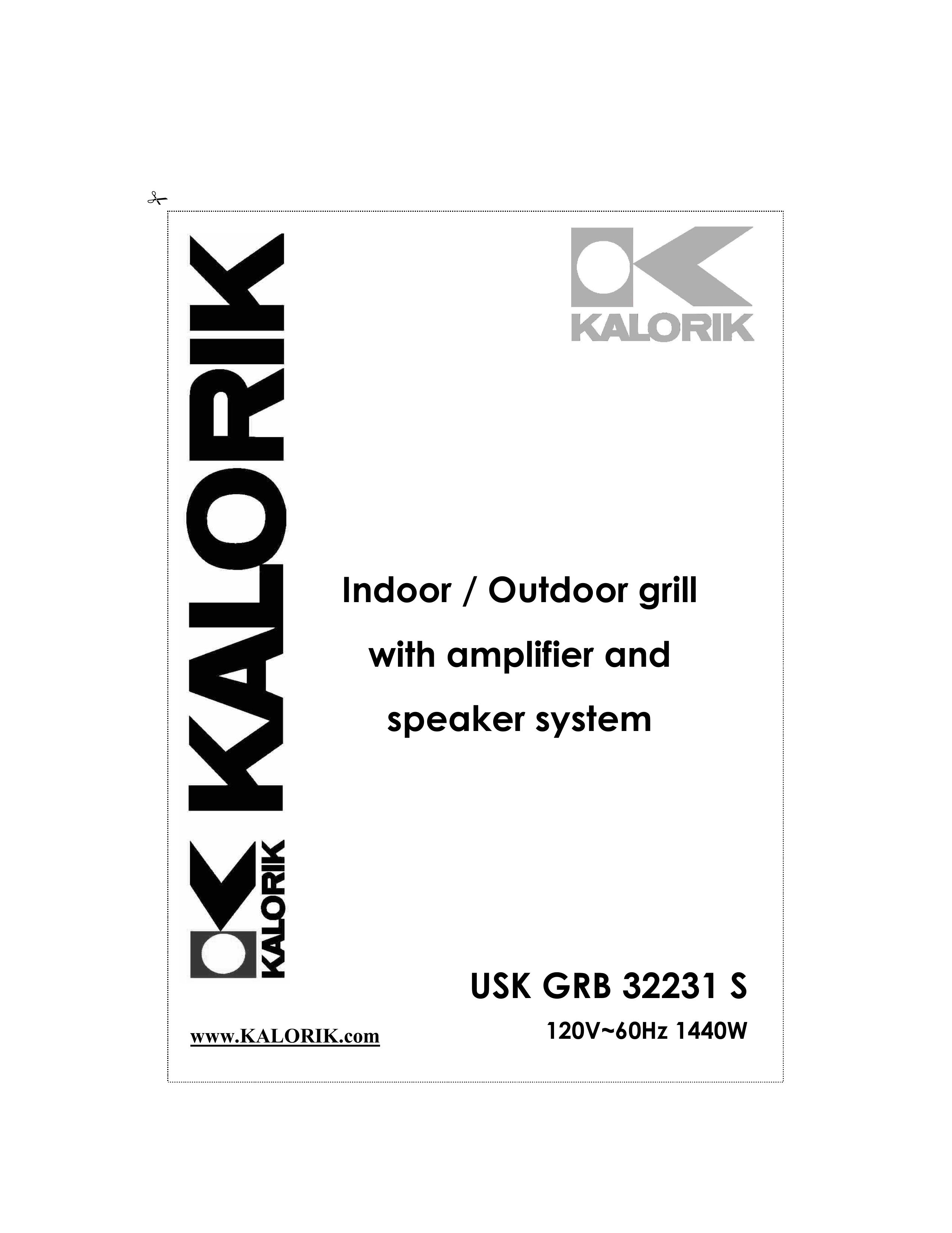 Kalorik USK GRB 32231 S Electric Grill User Manual
