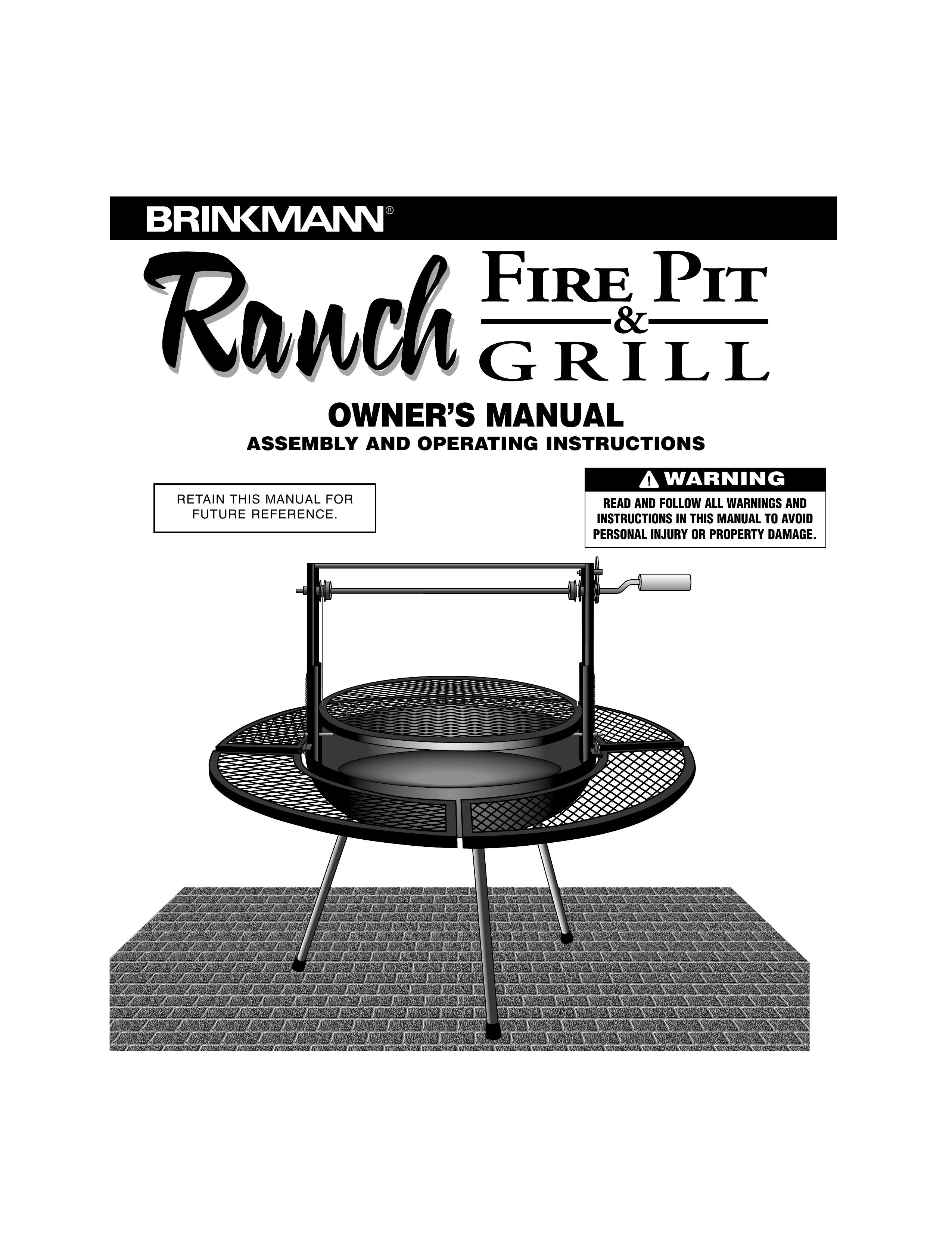 Brinkmann Fire Pit & Grill Fire Pit User Manual