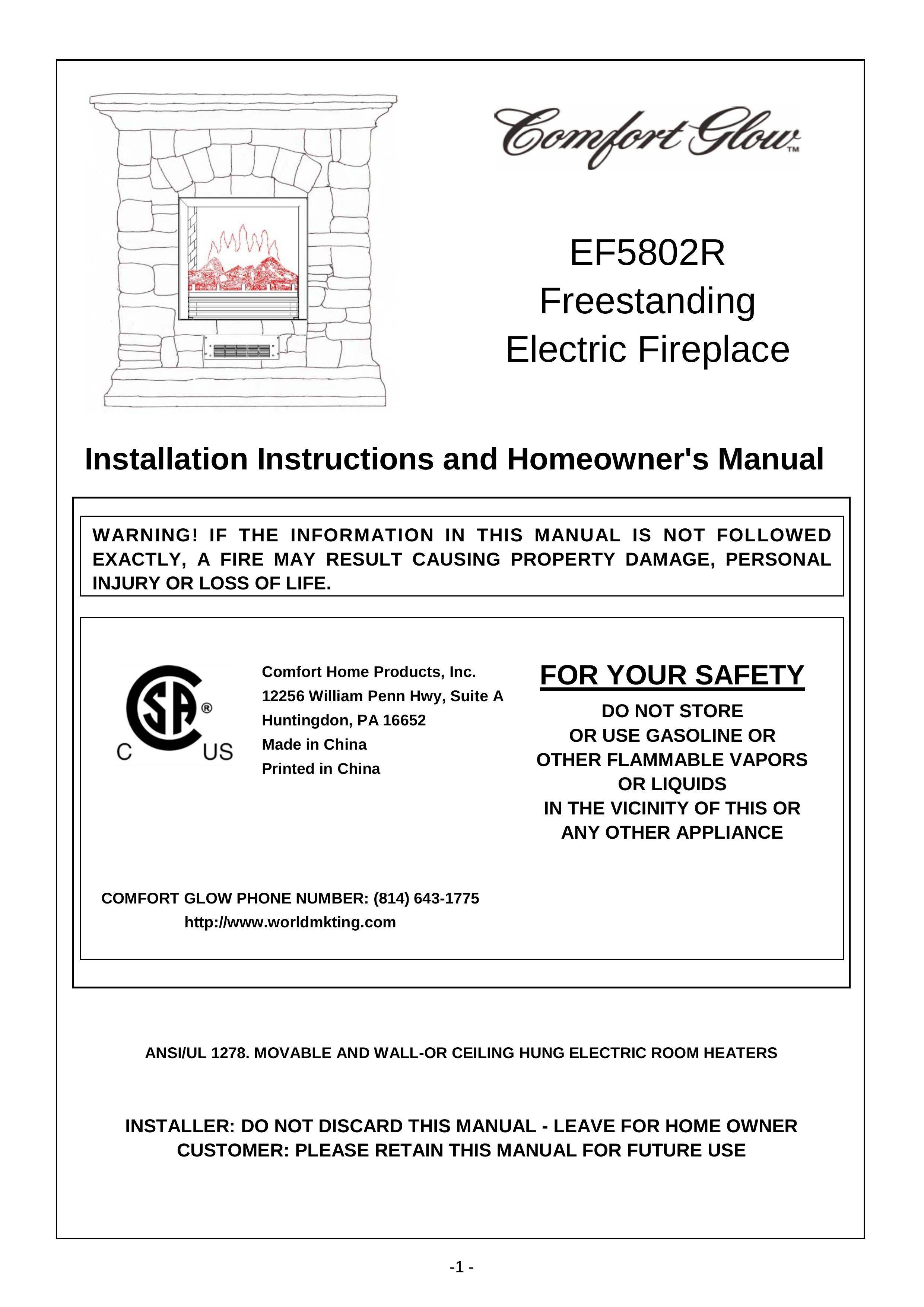 Desa Tech EF5802R Fire Pit User Manual