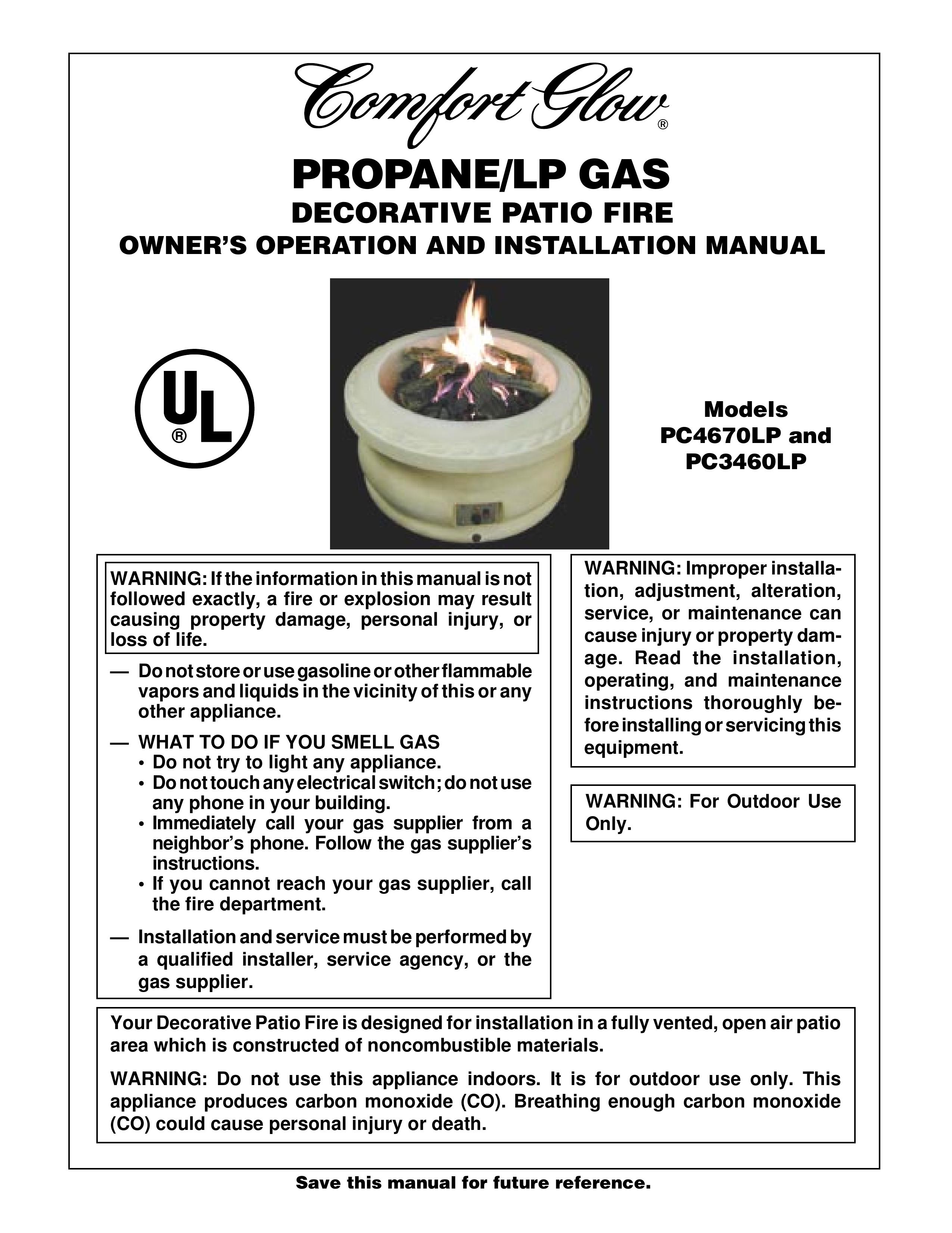Desa Tech PC4670LP Fire Pit User Manual