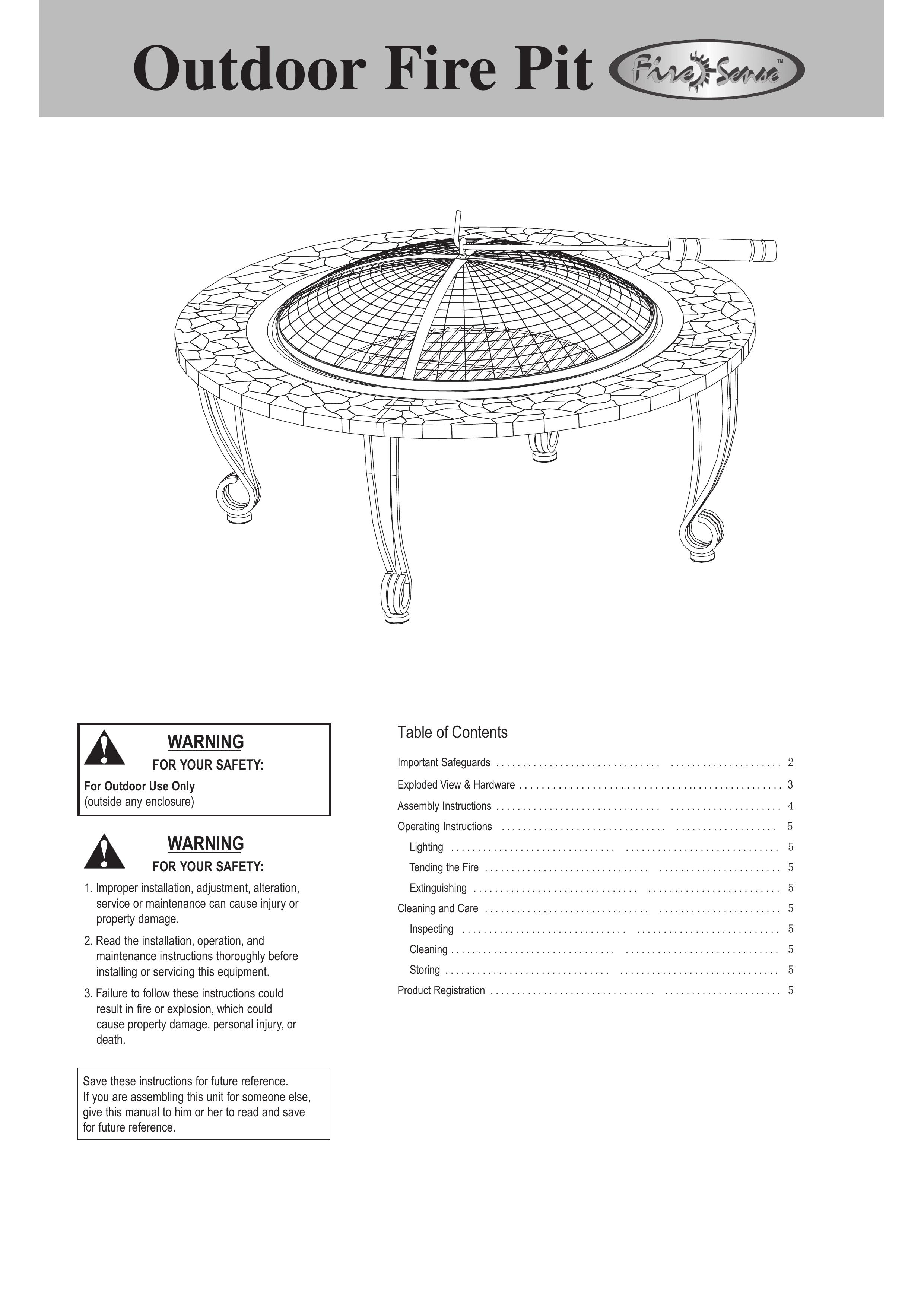 Well Traveled Living 02115 Fire Pit User Manual
