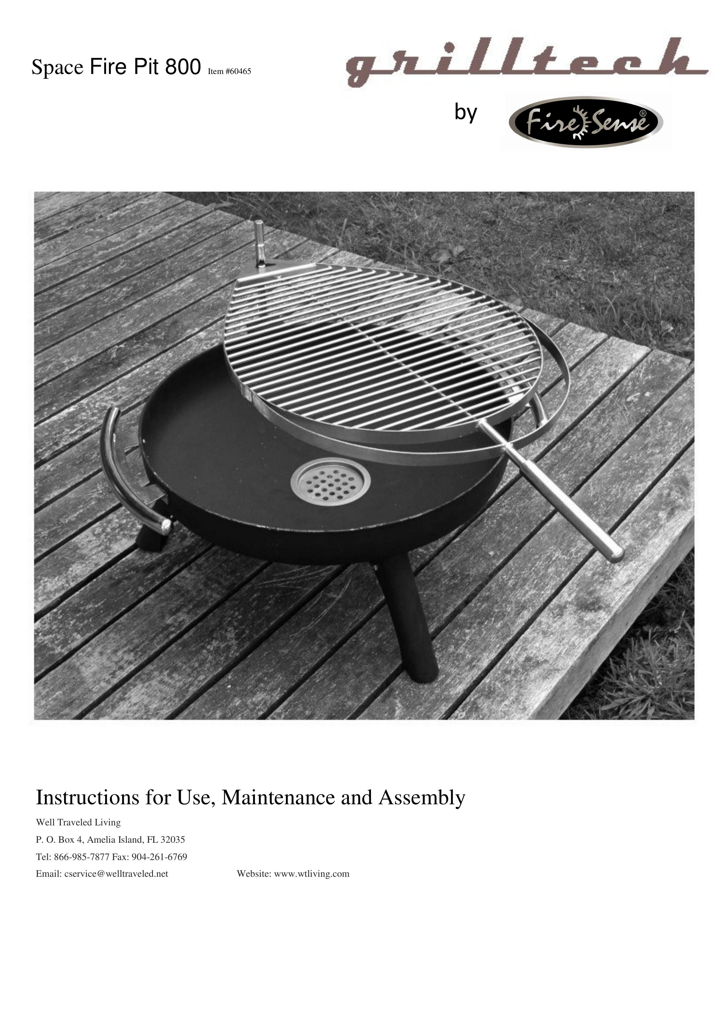 Well Traveled Living 60465 Fire Pit User Manual