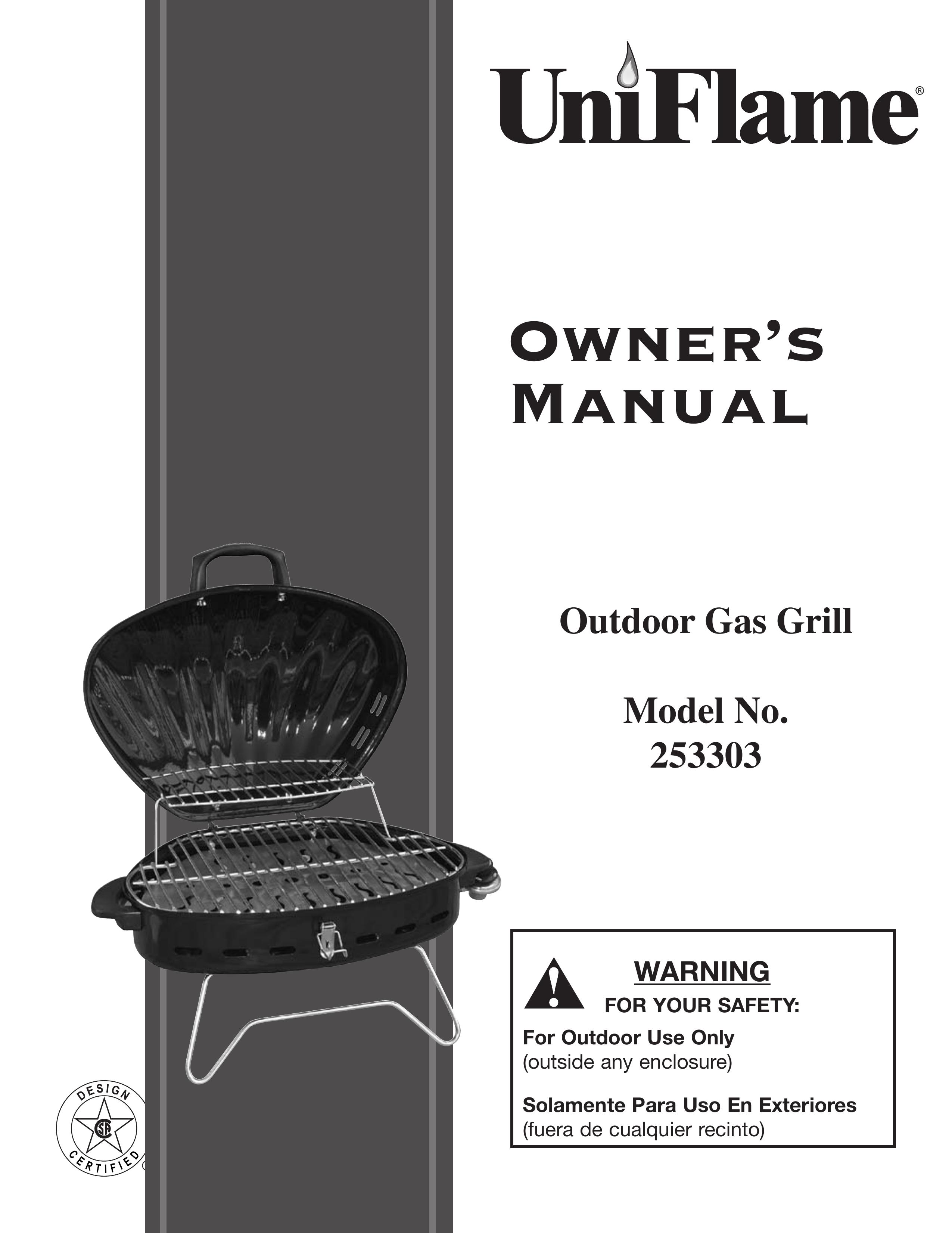 Blue Rhino 253303 Gas Grill User Manual