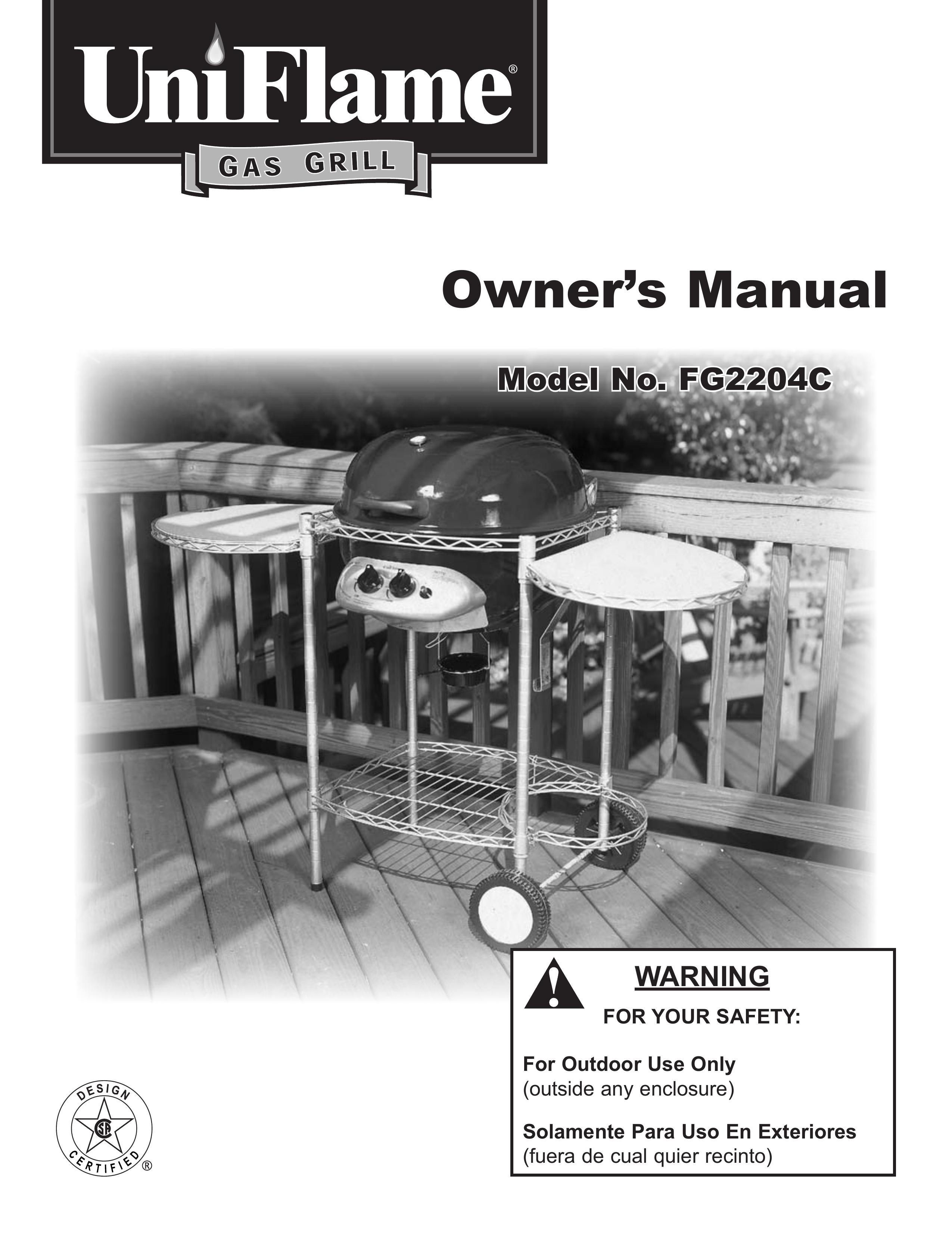 Blue Rhino FG2204C Gas Grill User Manual
